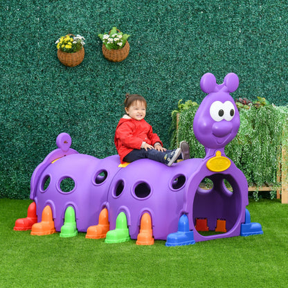 Caterpillar Tunnels for Kids to Crawl Through Climbing Toy Indoor &; Outdoor Play Structure for 3-6 Years Old, Purple Children's Play Tunnels   at Gallery Canada