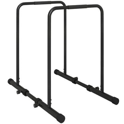 Adjustable Dip Station, Push Up Bars with 6 Width and 2 Height Levels for Home Gym Fitness Workout More-Strength Training Equipment   at Gallery Canada