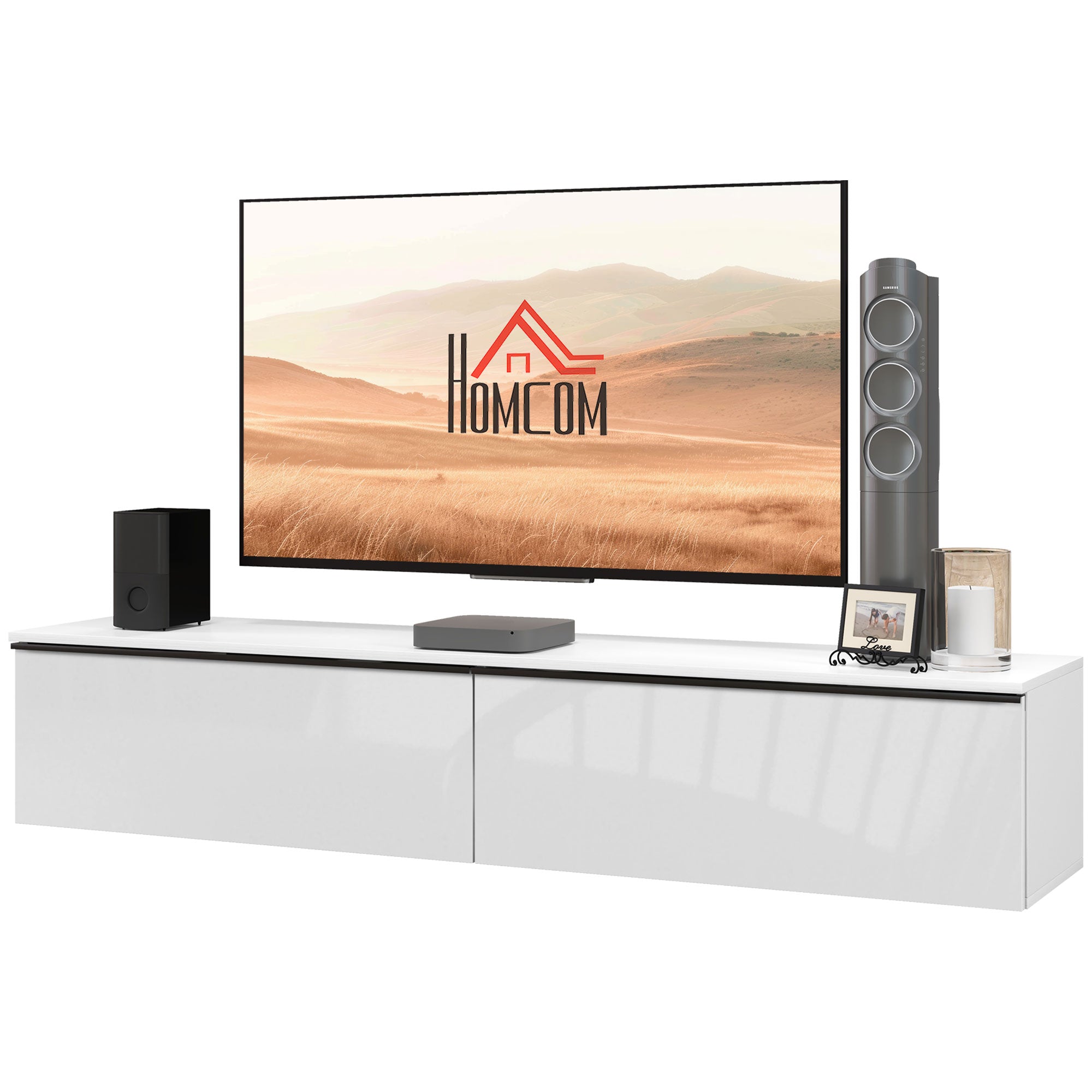 Wall Mounted TV Stand, Floating TV Cabinet for up to 70