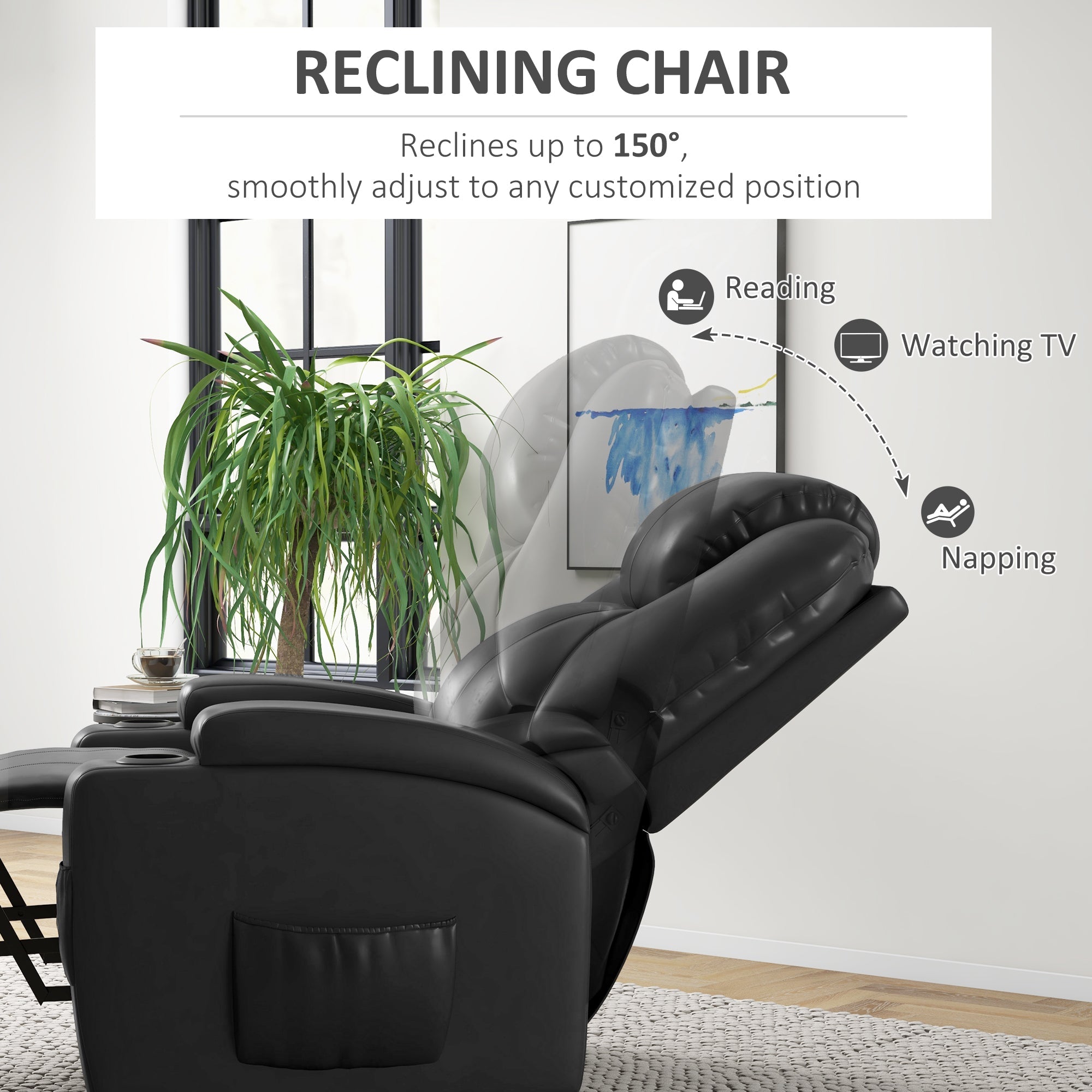 Power Recliner, Electric Lift Chair for Elderly with Footrest, Remote Control, Side Pockets and Cup Holders, Grey Electric Power Lift Chairs   at Gallery Canada