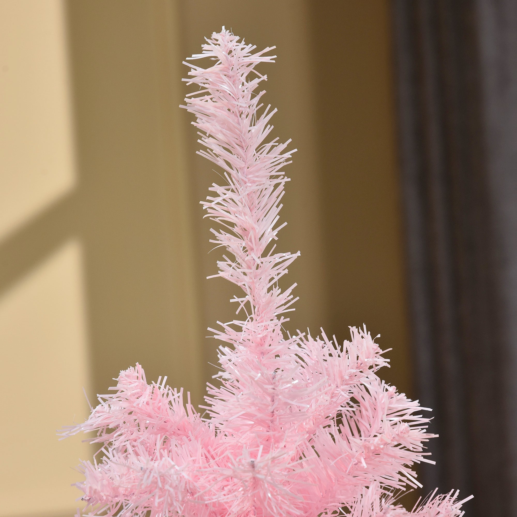 4FT Artificial Christmas Tree Holiday Xmas Holiday Pencil Tree Decoration with Automatic Open for Home Party, Pink Artificial Christmas Trees   at Gallery Canada