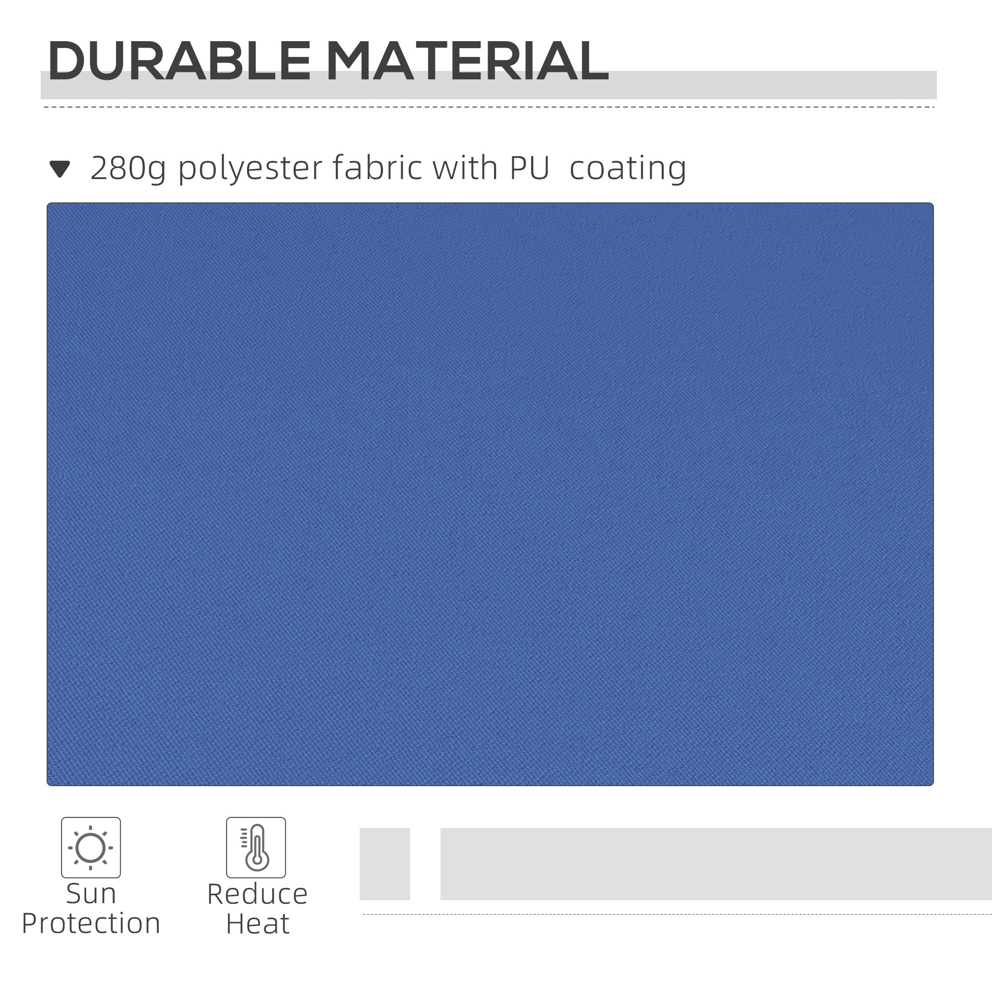 12' x 10' Manual Retractable Awning Outdoor Sunshade Shelter with Adjustable &; Versatile Design, Dark Blue Patio Awnings at Gallery Canada
