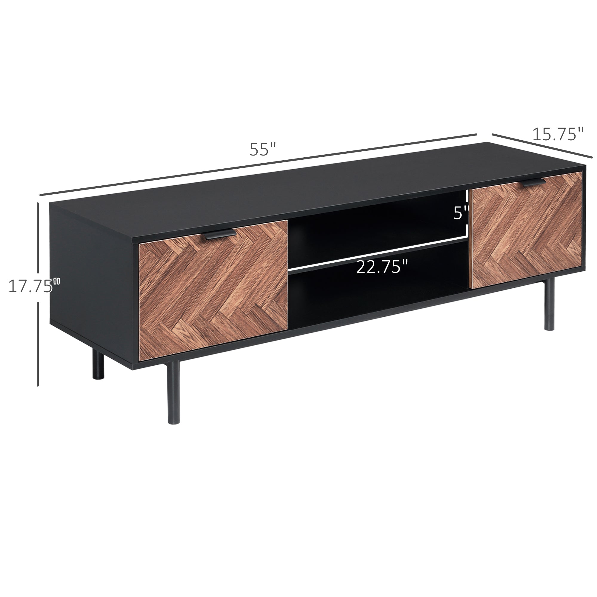 Modern TV Stand with Storage for TVs up to 60