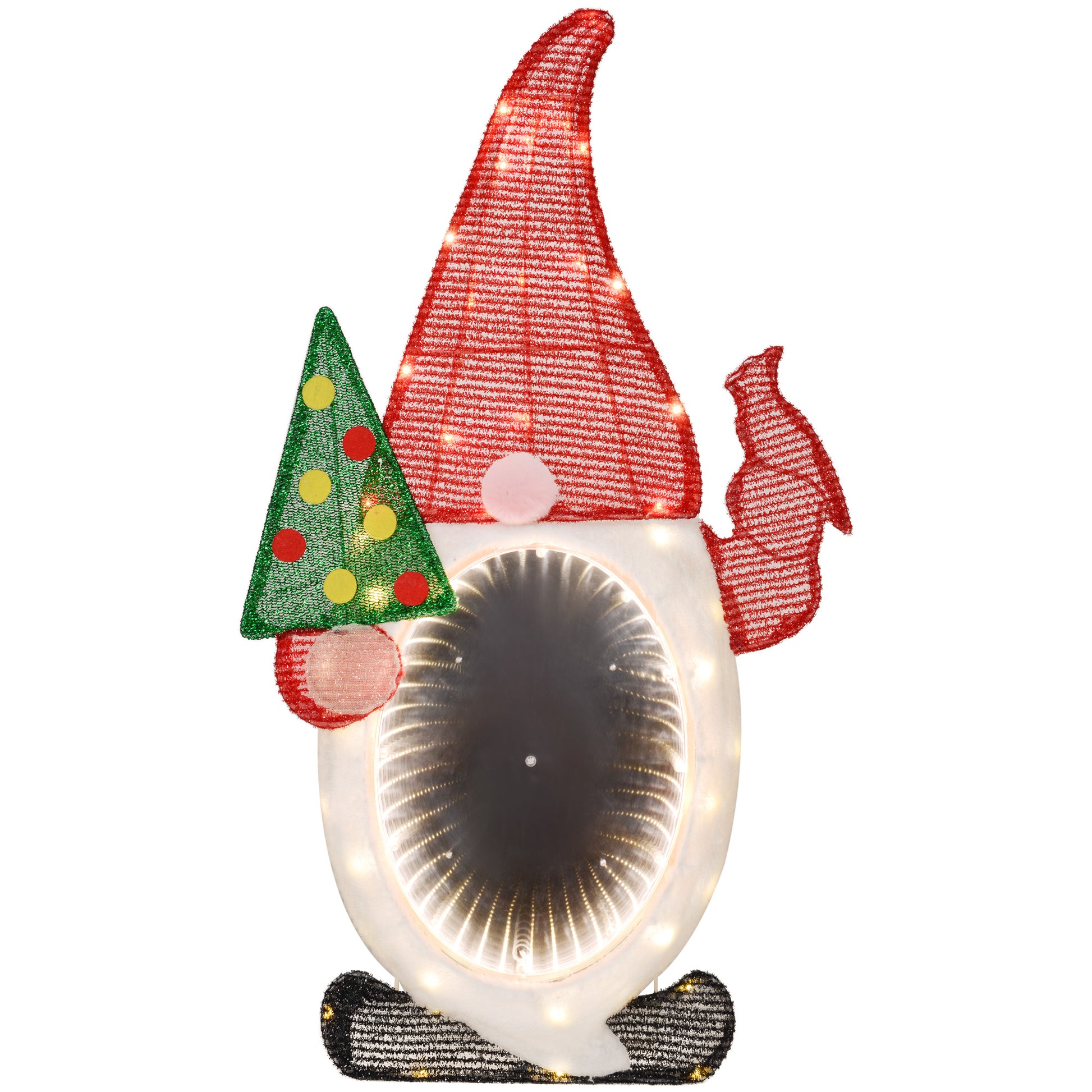 Light Up Gnome Yard Decoration, Lighted Elf Gnome Christmas Decoration for Indoor, Outdoor, Garden, Lawn, Red Christmas Decorations   at Gallery Canada