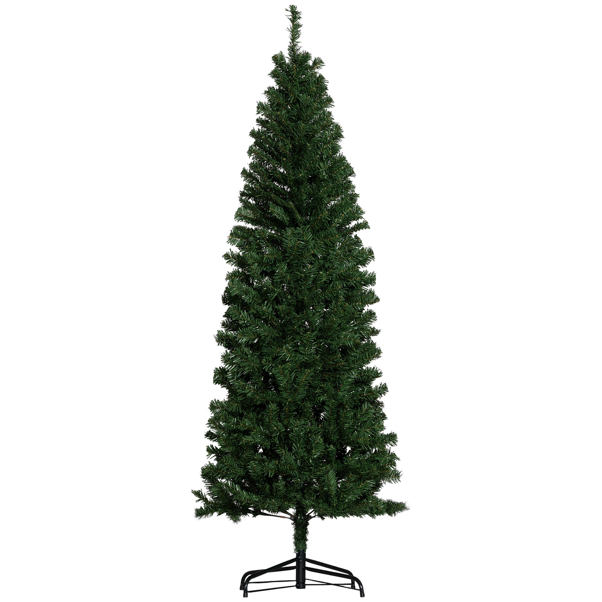 6FT Pencil Christmas Tree, Artificial Christmas Tree with Automatic Open for Home Party, Green Pencil Christmas Trees   at Gallery Canada