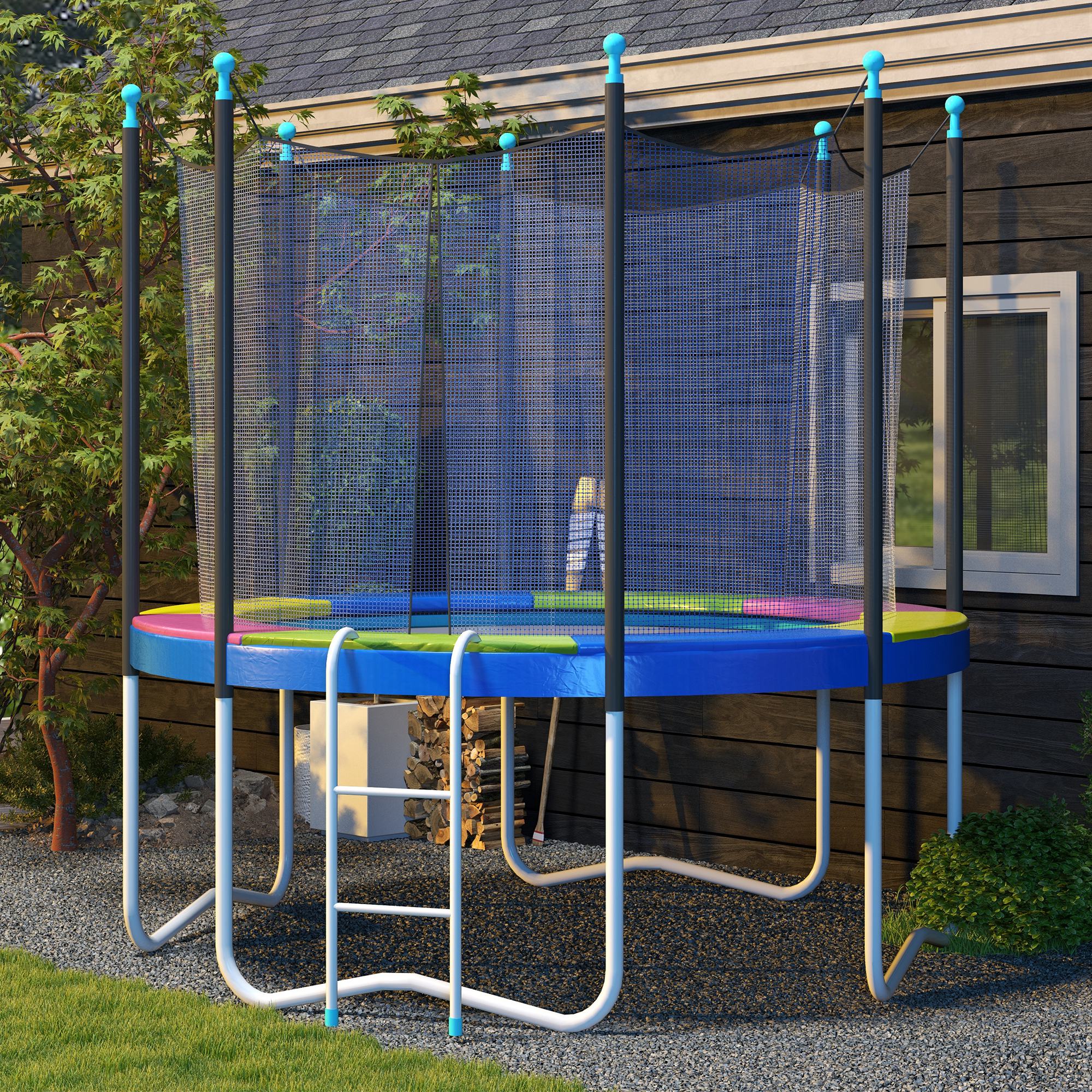 8FT Trampoline Spring Cover, Trampoline Pad Replacement, Waterproof and Tear-Resistant, All-Weather Trampoline Accessories, Multi-Colored Trampolines at Gallery Canada