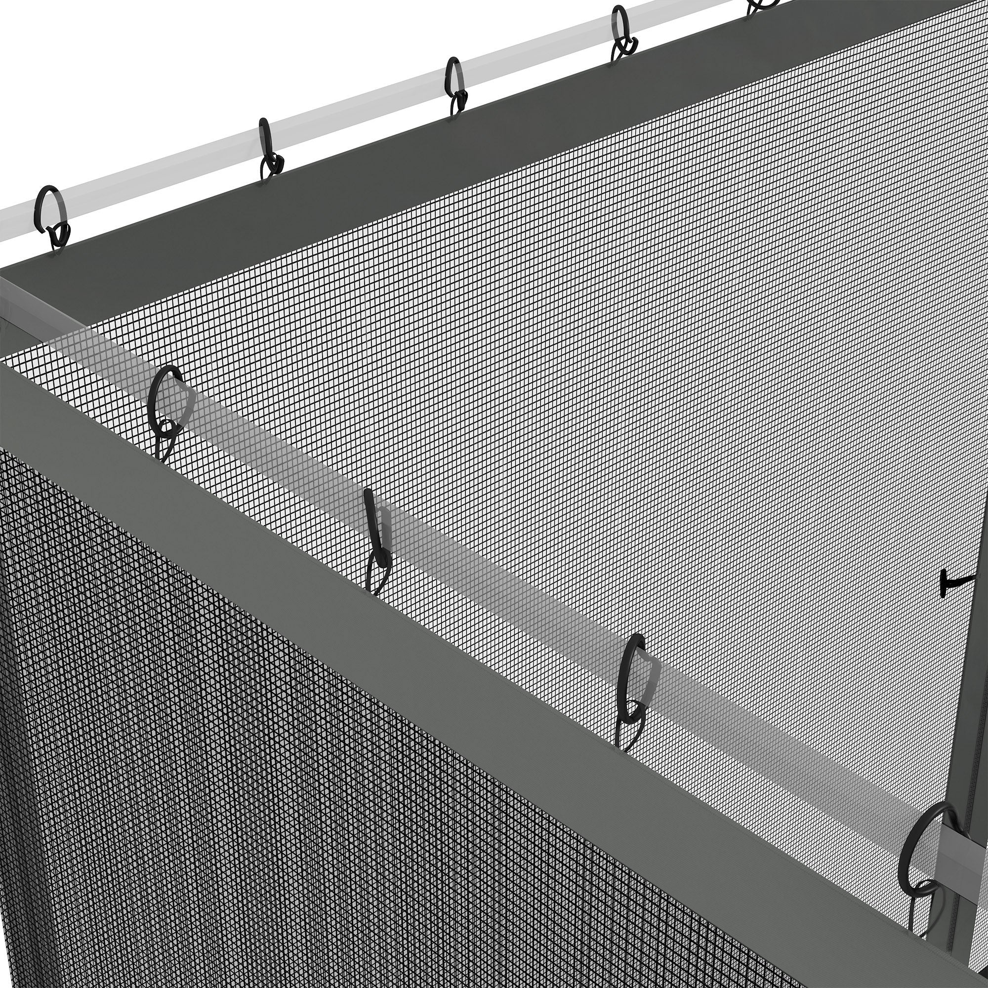 Replacement Mosquito Netting for Gazebo 12' x 12' Black Screen Walls for Canopy with Zippers Gazebos at Gallery Canada