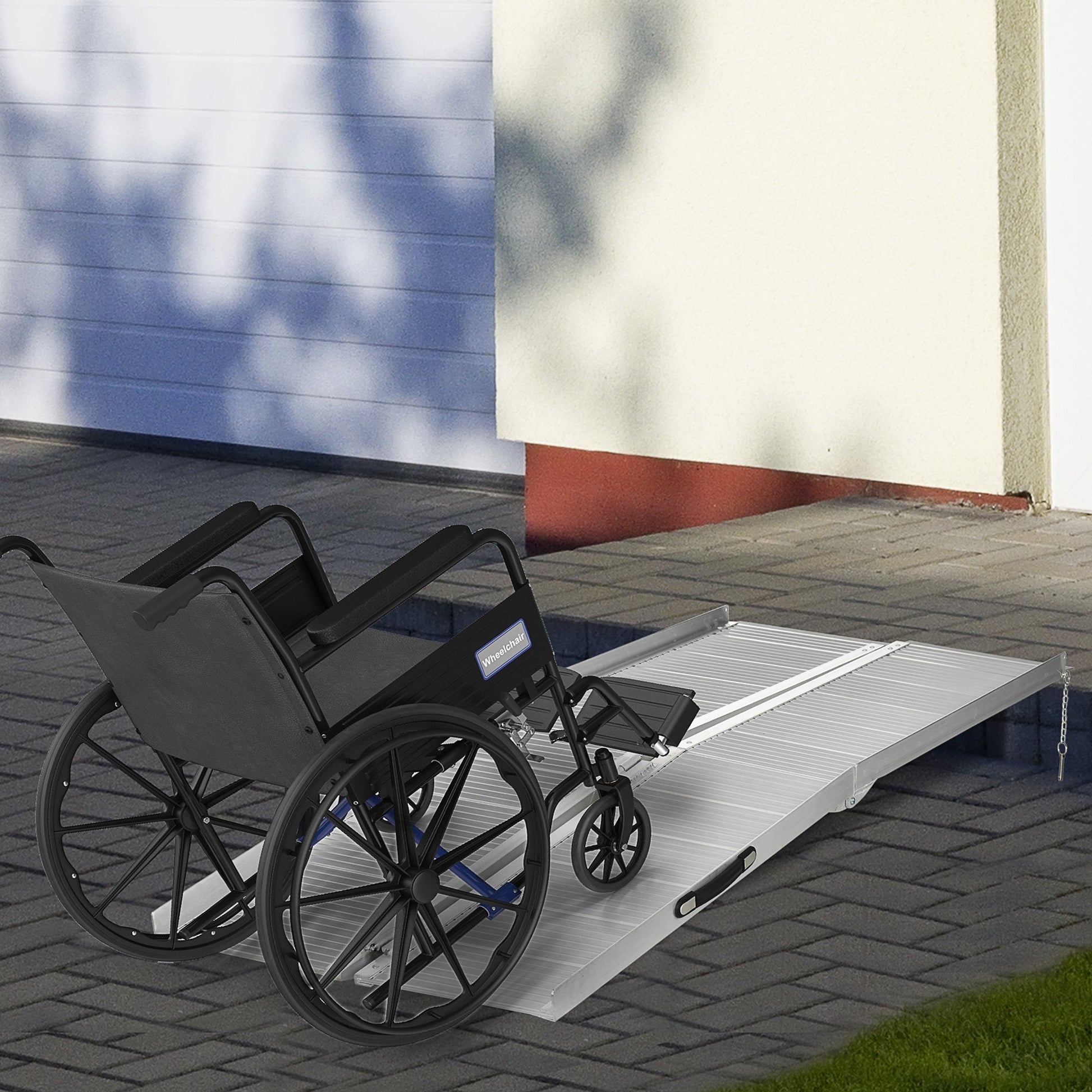 Textured Aluminum Folding Wheelchair Ramp, Portable Threshold Ramp 6', for Scooter Steps Home Stairs Doorways Knee Walker & Wheelchair Ramps   at Gallery Canada