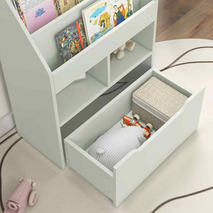 Kids Bookcase with Storage Drawer for Books, Reading Nook, for Classroom, Bedroom, Playroom, Green Baby & Kids Storage   at Gallery Canada