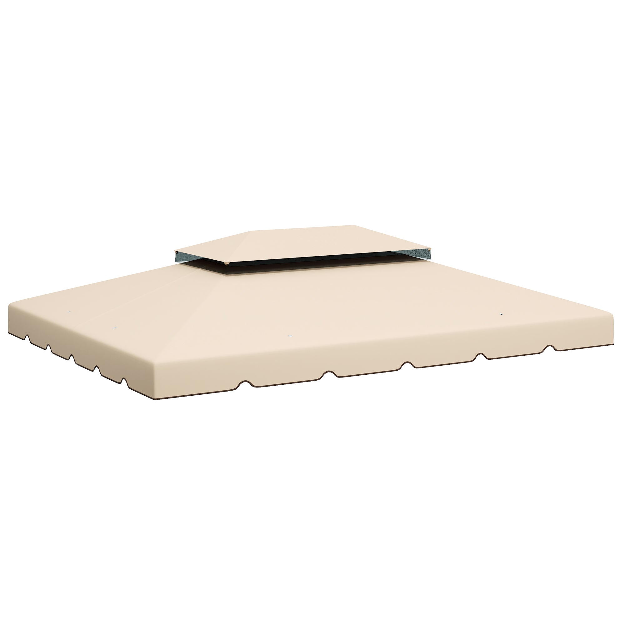 13.1' x 9.8' Gazebo Replacement Canopy, Gazebo Top Cover with Double Vented Roof for Garden Patio(TOP ONLY), Cream Gazebo Canopy Replacement at Gallery Canada