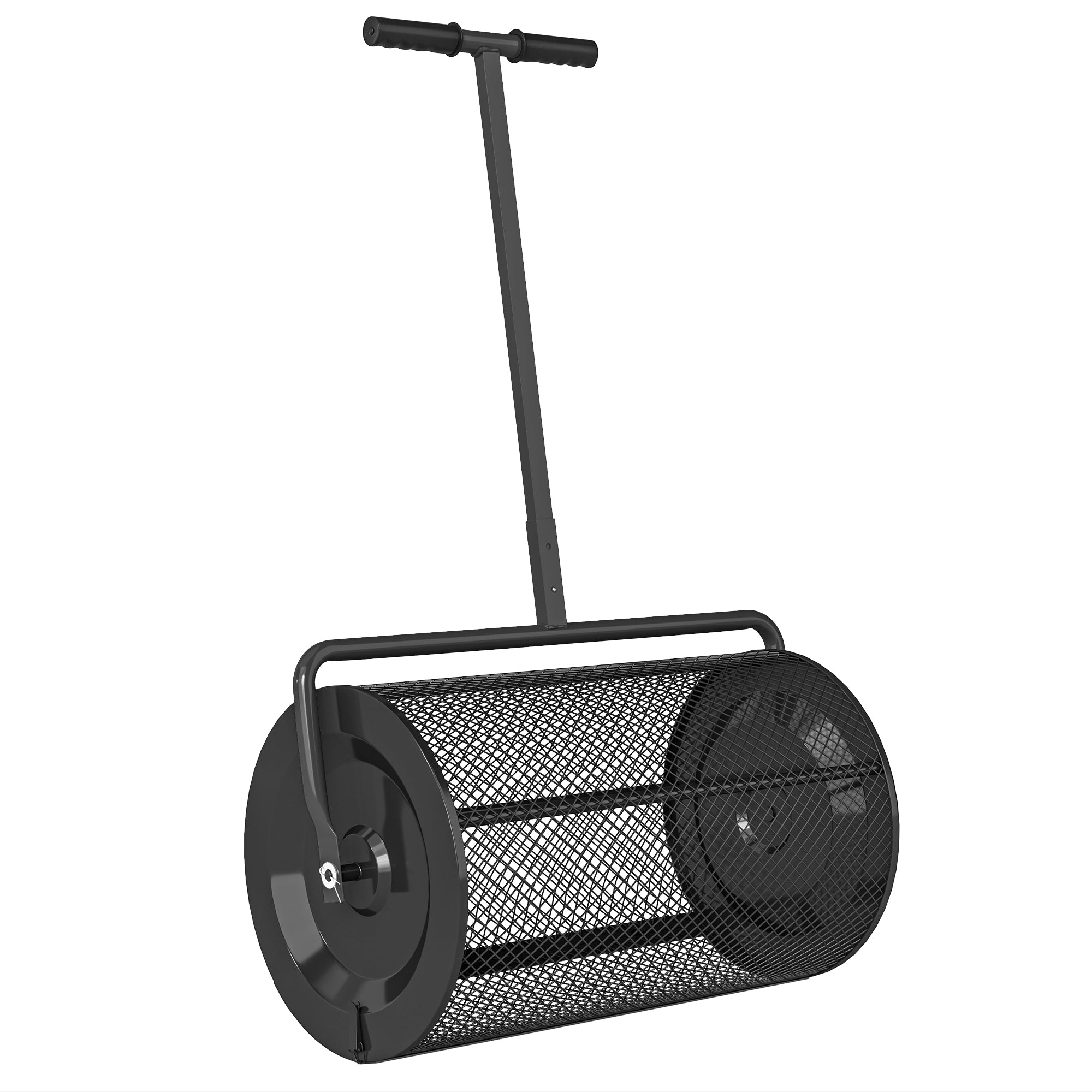 24 Inch Compost Spreader, Peat Moss Spreader with 24.4