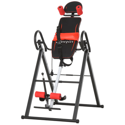 Folding Inversion Table, 20°/40°/60° Adjustable, with Safety Belt and Waist Pad for Back Pain Relief Strength Training Equipment   at Gallery Canada