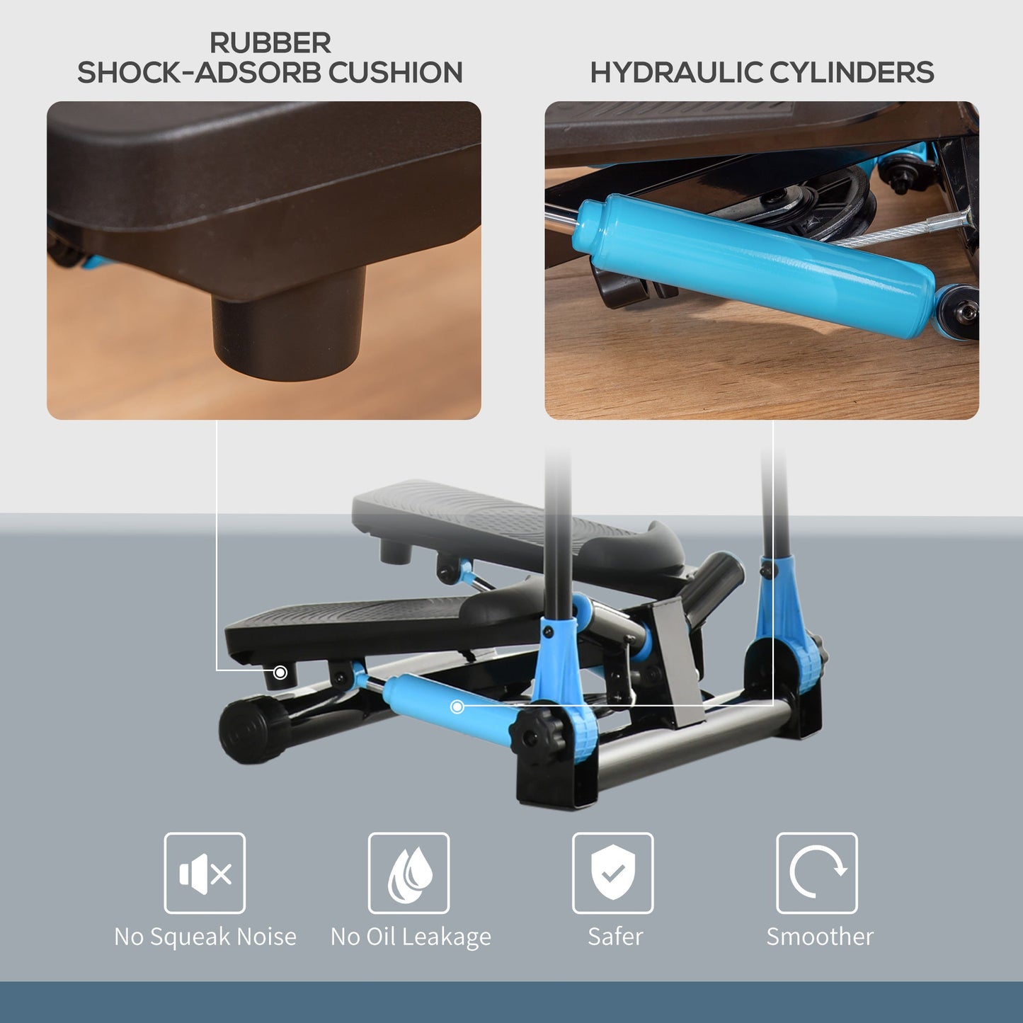 Stepping Exercise Machine Home Gym Full Body Workout Stepper w/ LCD Monitor Aerobic Equipment   at Gallery Canada