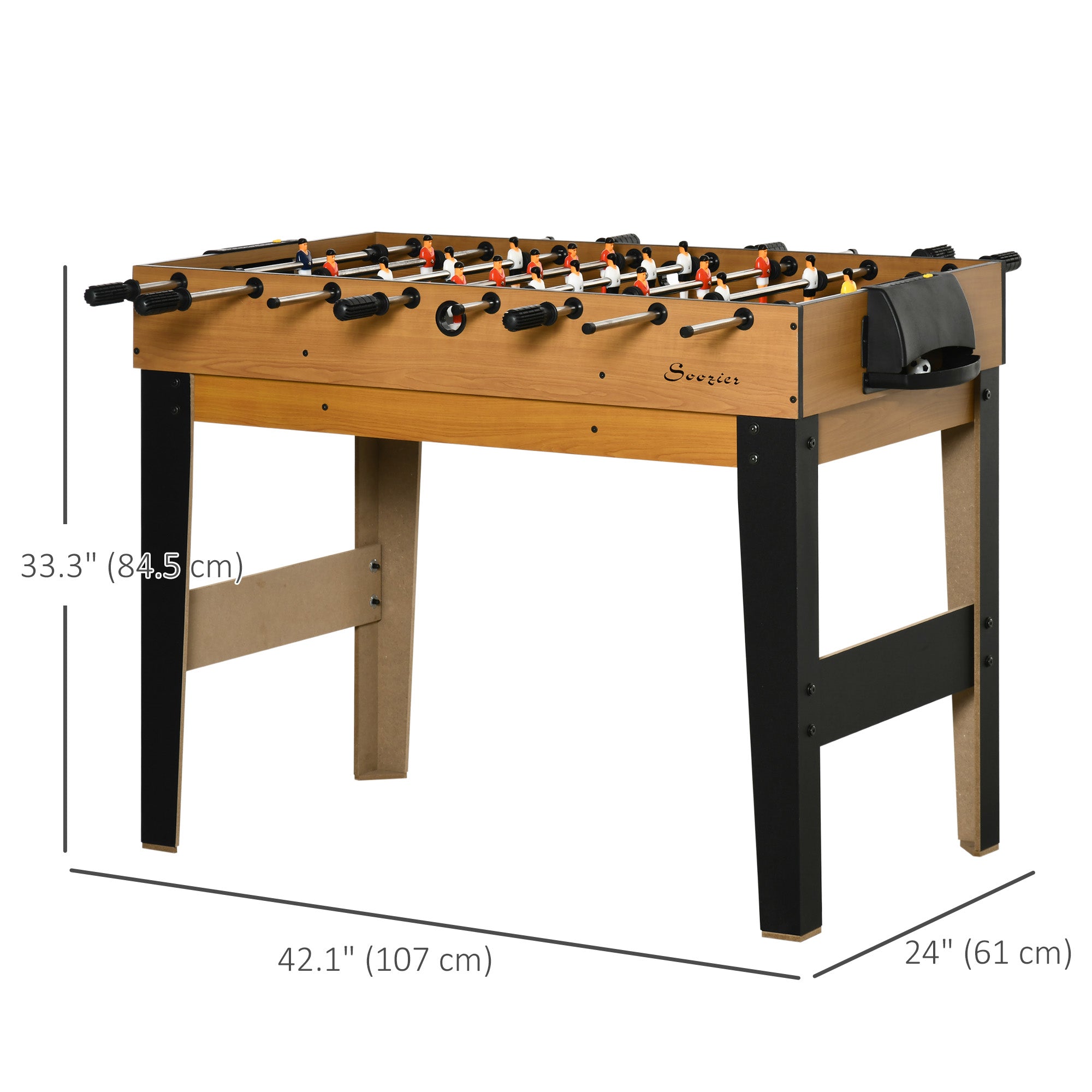 43'' 4-in-1 Multi-Gaming Table, Tabletop Billiards Hockey Table Tennis Foosball Game, Easy Set up for Whole Family Game Tables at Gallery Canada