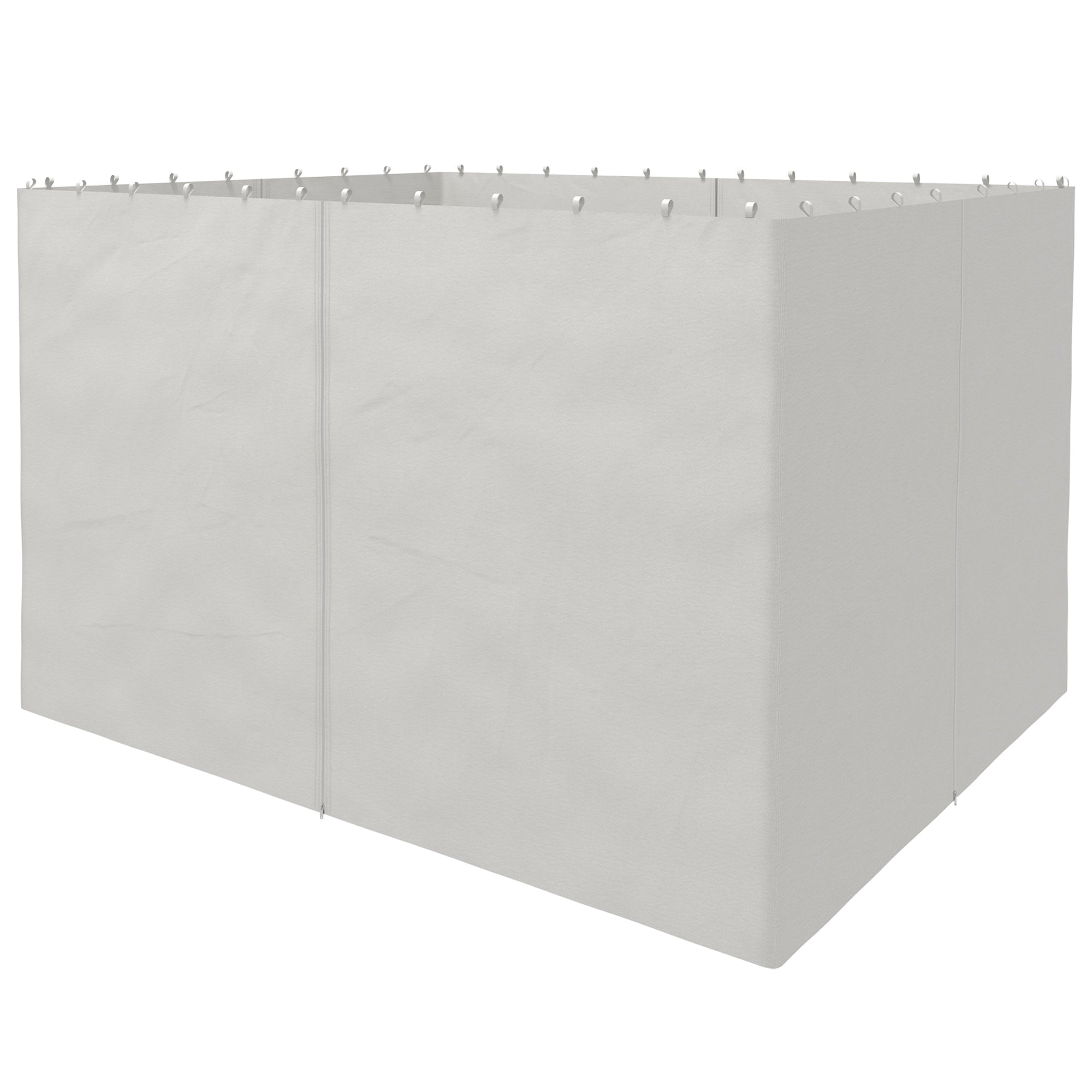 Gazebo Replacement Sidewalls 4-Panel Privacy Wall for 10' x 12' Canopy, Outdoor Shelter Curtains Accessories Light Grey Gazebo Sidewalls Light Grey  at Gallery Canada