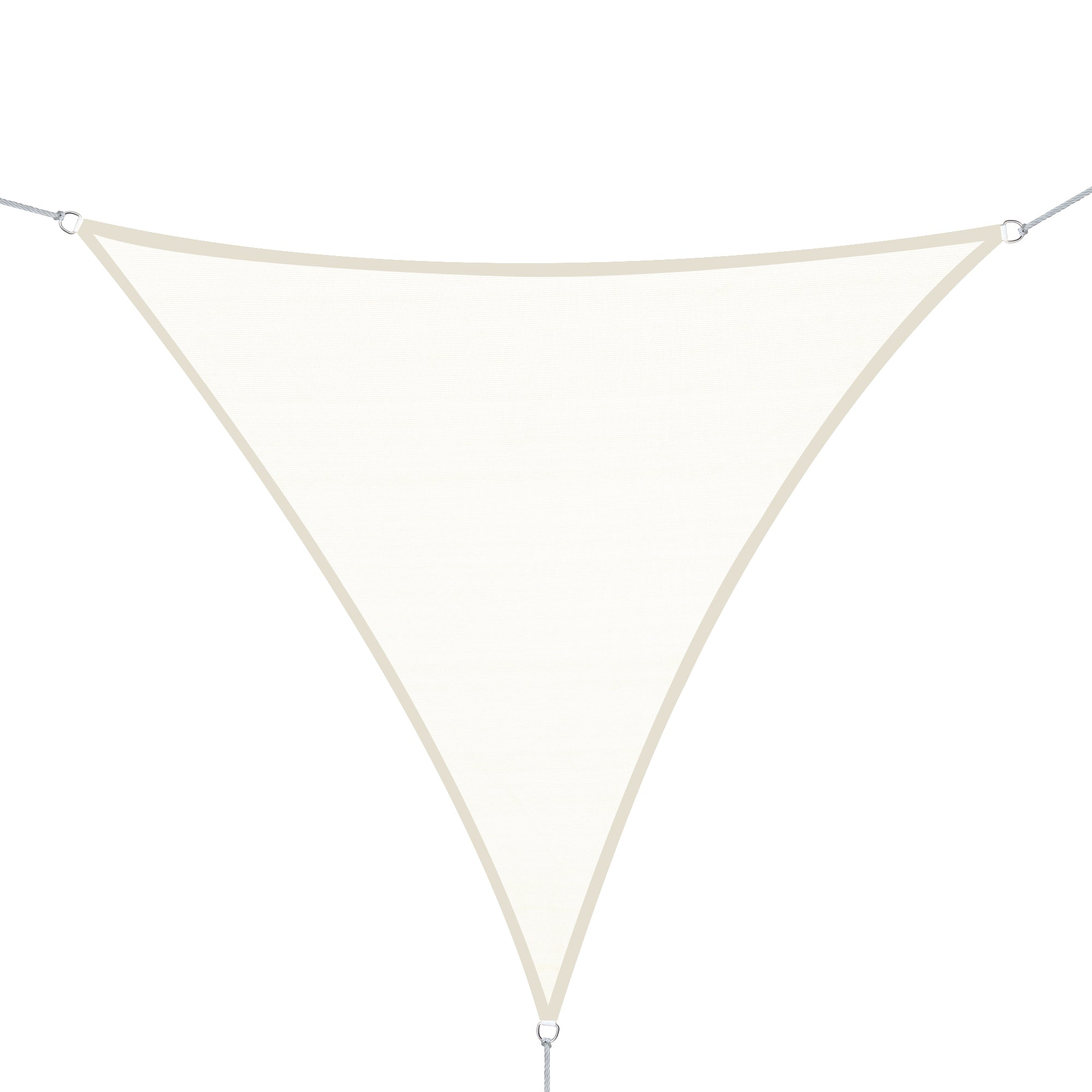 Triangle 13x13x13ft Sun Sail Shade Garden UV Block Sunshade Outdoor Canopy Patio Lawn Shelter Cream White Shade Sails Cream  at Gallery Canada