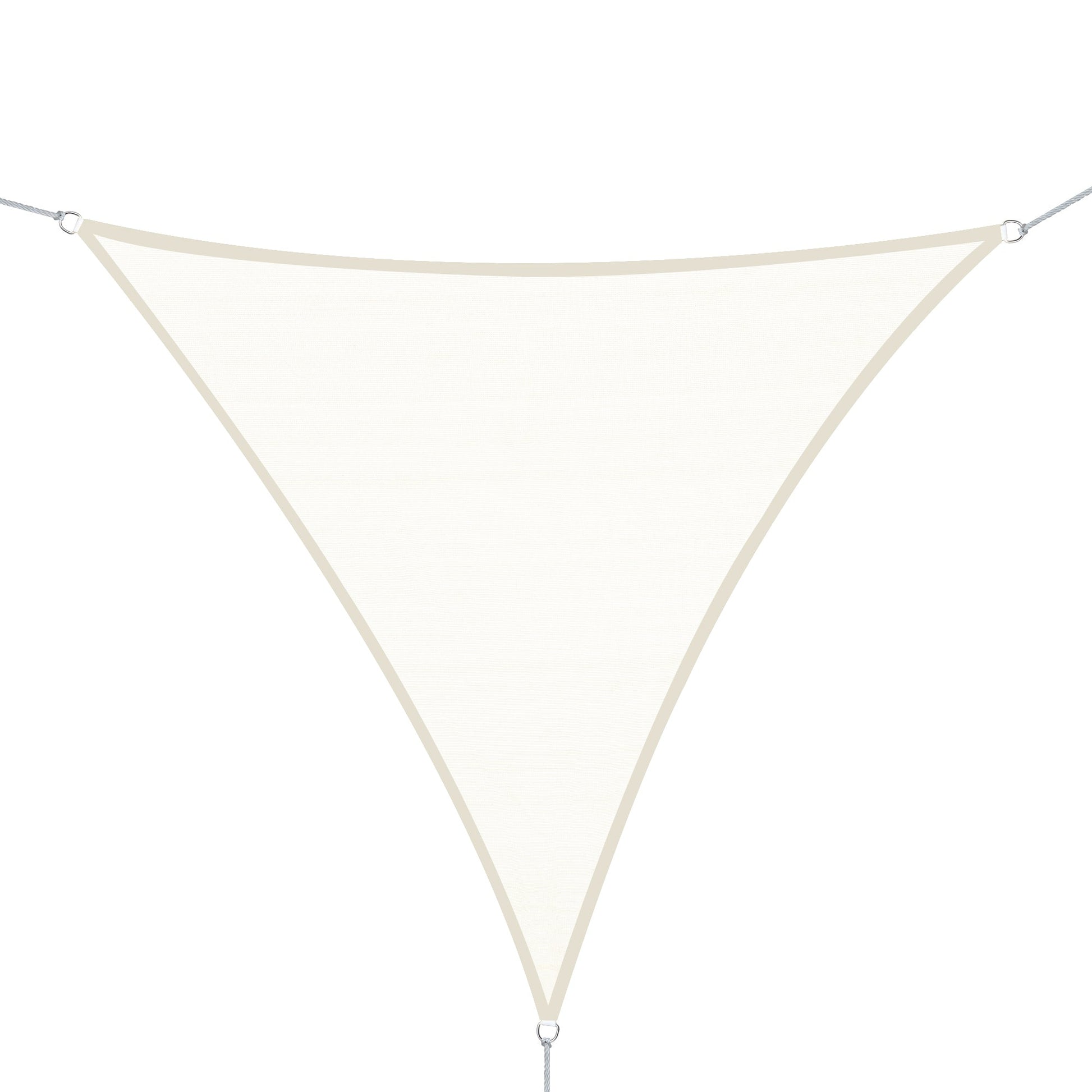 Triangle 13x13x13ft Sun Sail Shade Garden UV Block Sunshade Outdoor Canopy Patio Lawn Shelter Cream White Shade Sails Cream  at Gallery Canada