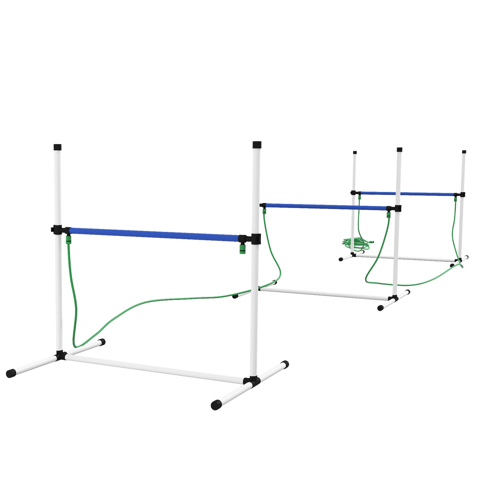 4PCs Dog Agility Equipment Set with Adjustable Height Hurdles, Spray Water Tube, Whistle, Carry Bag, White Dog Agility Training Equipment White at Gallery Canada