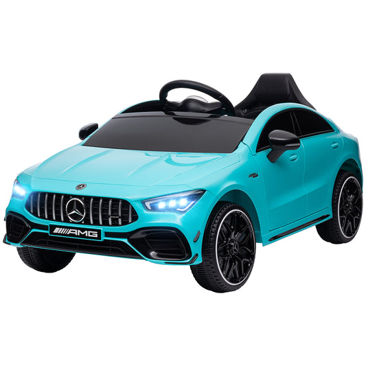 Mercedes-AMG Licensed 12V Ride on Car, Kids Electric Car with Remote Control, Spring Suspension, LED Lights, Light Blue Electric Toy Cars   at Gallery Canada