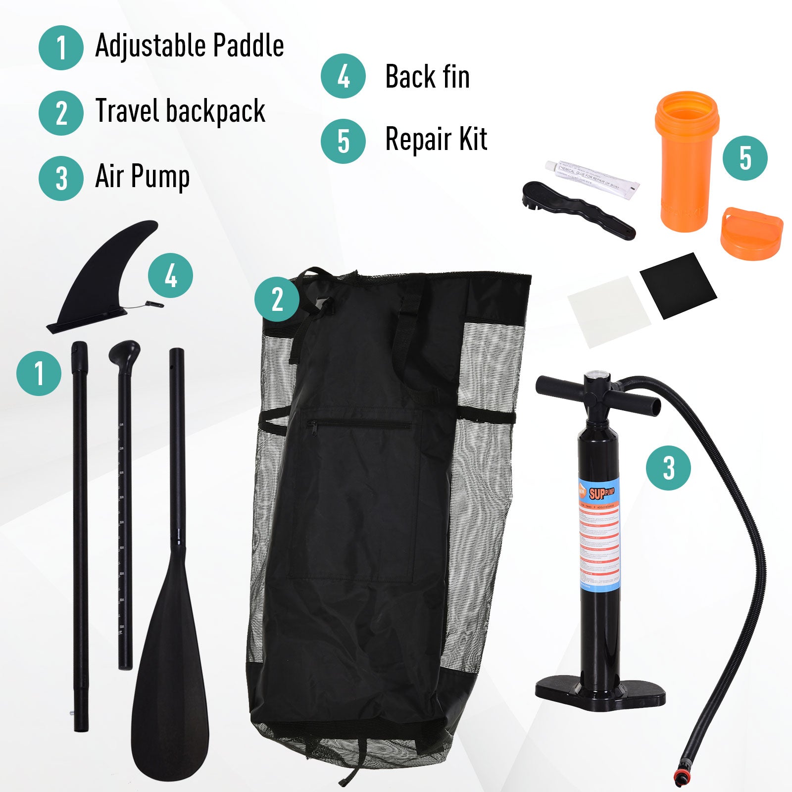 10FT Inflatable Paddle Board with Ultra-Light (20lbs) SUP for All Skill Levels Everything Included with Stand Up Paddle Board, Adjustable Paddle, Fix Bag, Air Pump, Fin, Backpack, Green Inflatable Paddle Boards at Gallery Canada