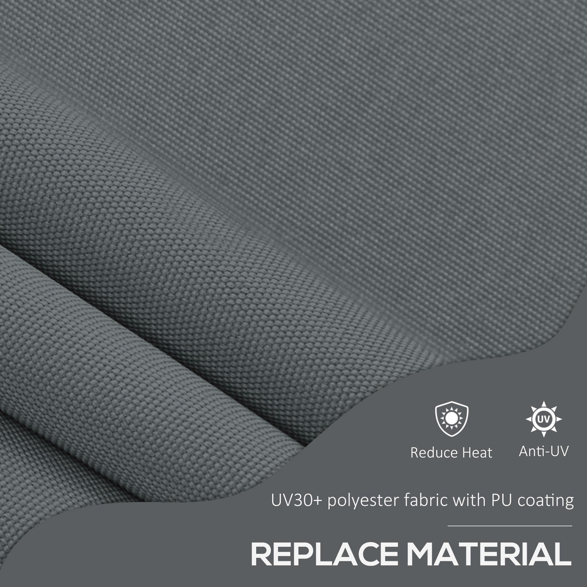 6.5' x 4' Manual Retractable Awning, Non-Screw Freestanding Patio Awning, UV Resistant, for Window or Door, Dark Grey Patio Awnings at Gallery Canada
