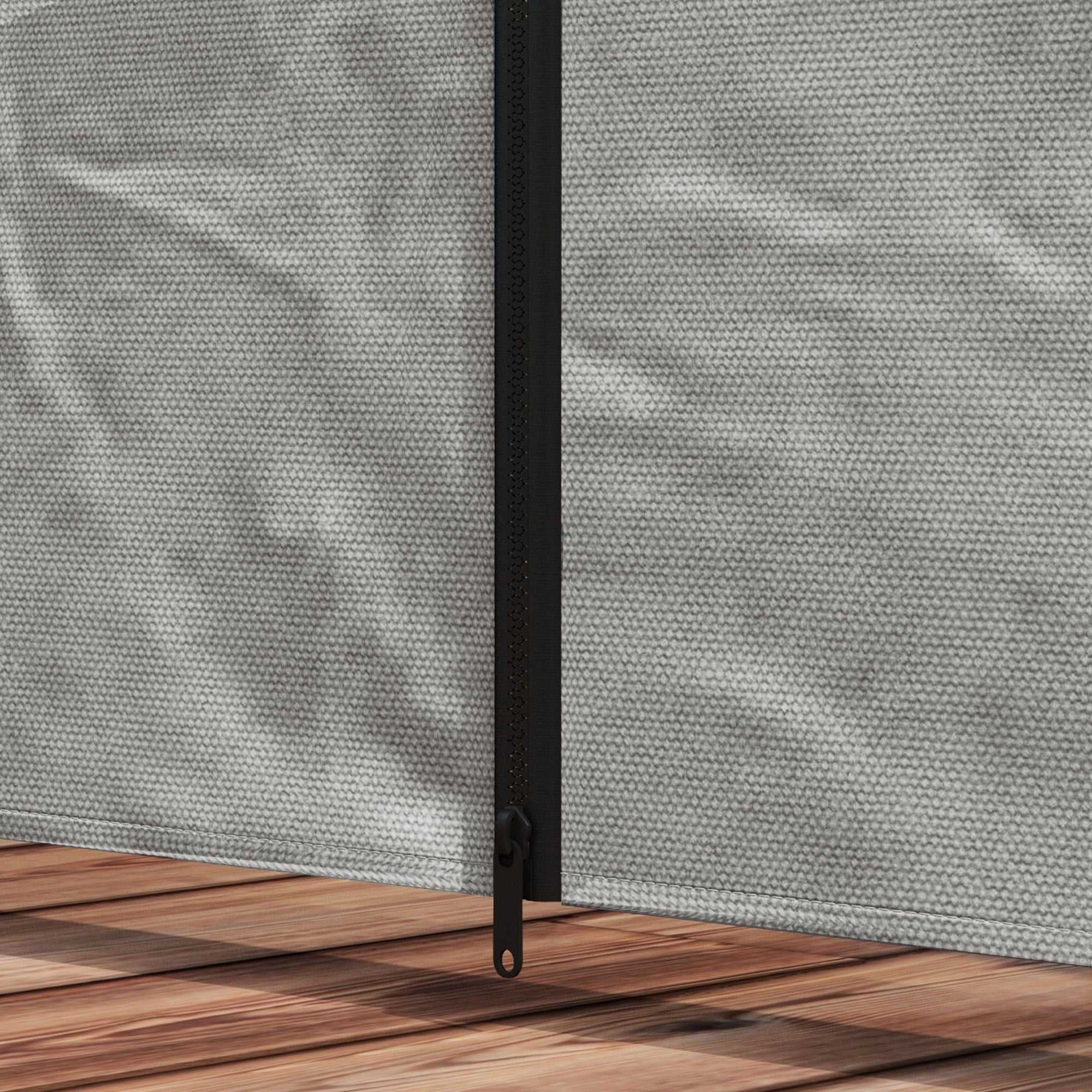 Pergola Gazebo Curtains for 10' x 10' Pergola, 4 Pack Side Panels Replacement with Large Windows and Zipped Doors Gazebo Sidewalls at Gallery Canada