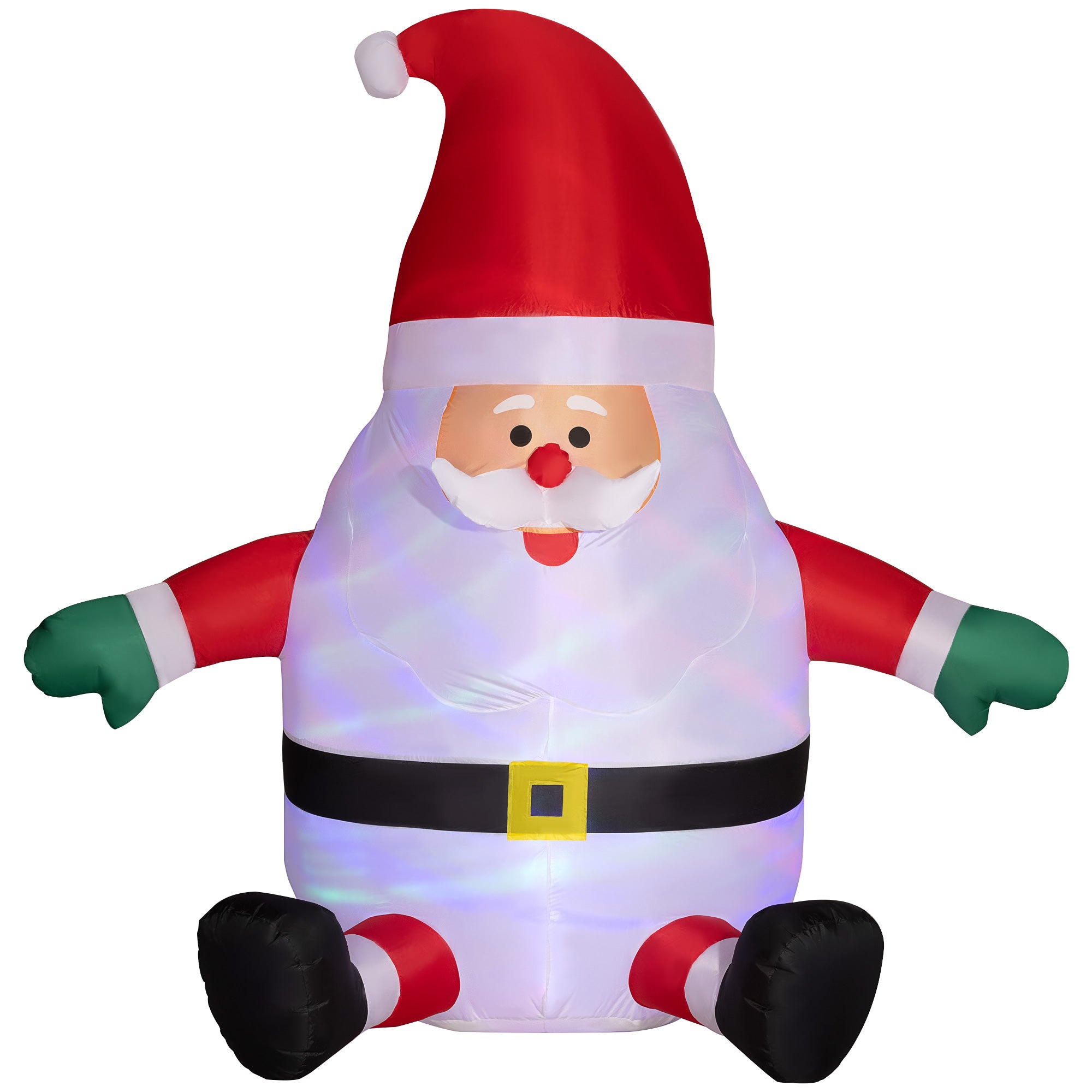 6' Blow-Up Outdoor Yard Display, Inflatable Christmas Santa Claus with Magic Ball Light for Lawn Garden Party Christmas Inflatables   at Gallery Canada