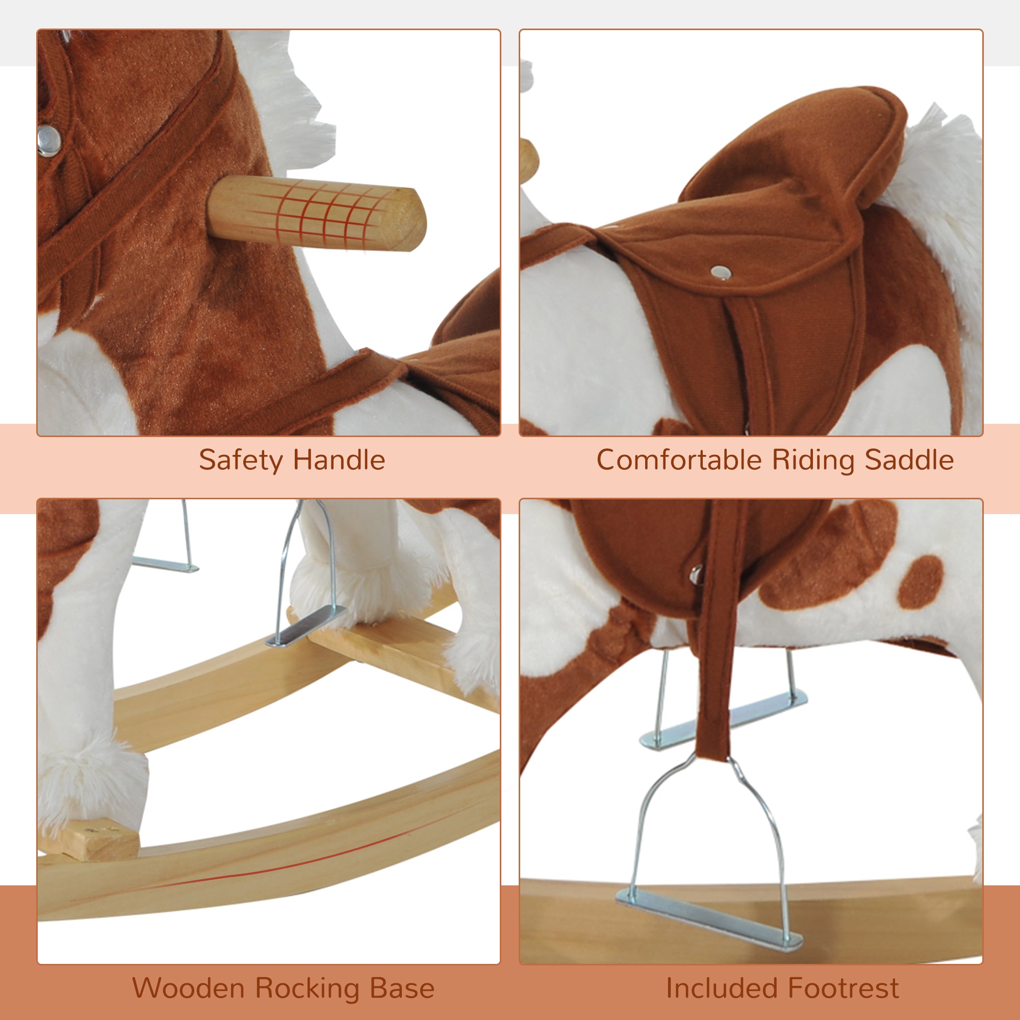 Kids Rocking Horse Ride on Toy for Toddler 3 year old with Nursery Rhyme Music and Light Rocking Horses at Gallery Canada