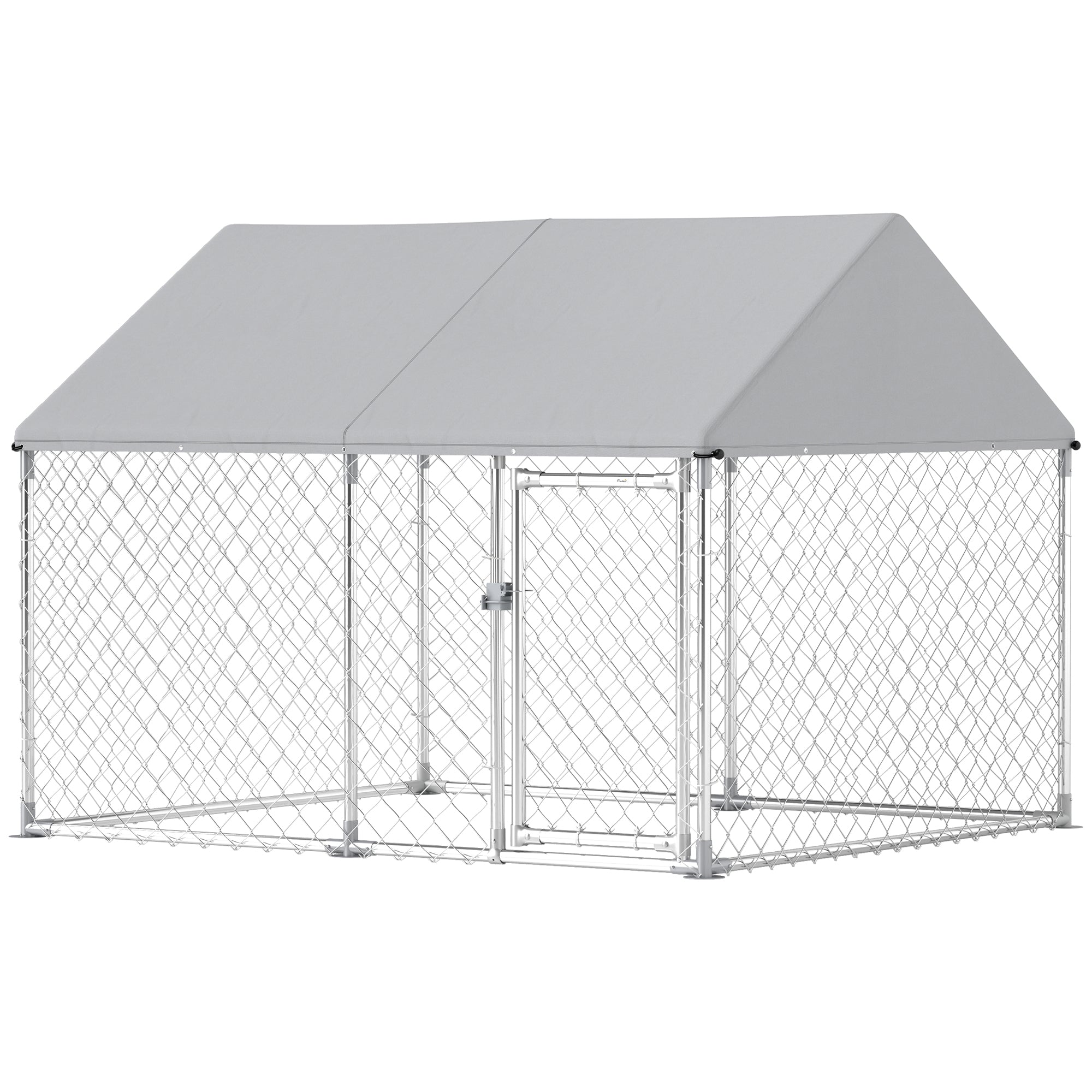 Outdoor Dog Kennel with Waterproof &; Anti-UV Cover, Quick-Connect Frame, Secure Lock for Small Medium Dogs Houses, Kennels & Pens at Gallery Canada