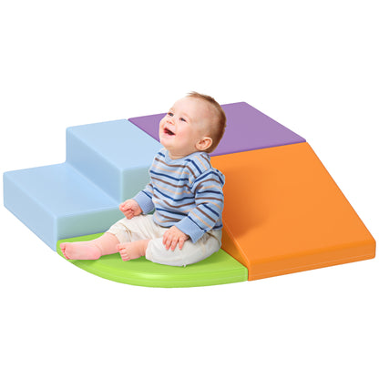 4 Pieces Soft Play Foam Play Set for Climbing, Crawling, Multicolour Baby Gym & Playmats   at Gallery Canada