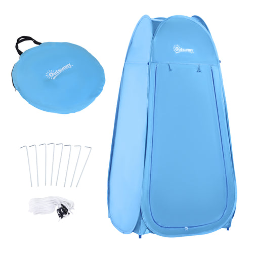 Pop Up Shower Tent Portable Dressing Changing Room Privacy Shelter Tents for Outdoor Camping Beach Toilet and Indoor Photo Shoot w/ Carrying Bag, Blue