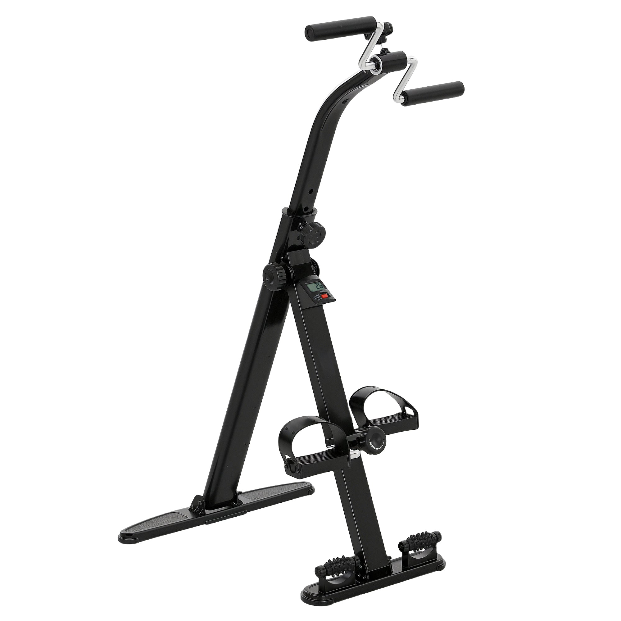 Seated Pedal Exerciser, Foldable Leg Exercise Bike with LCD Monitor for Seniors Elderly Rehabilitation Recovery Therapy Exercise & Stationary Bikes at Gallery Canada