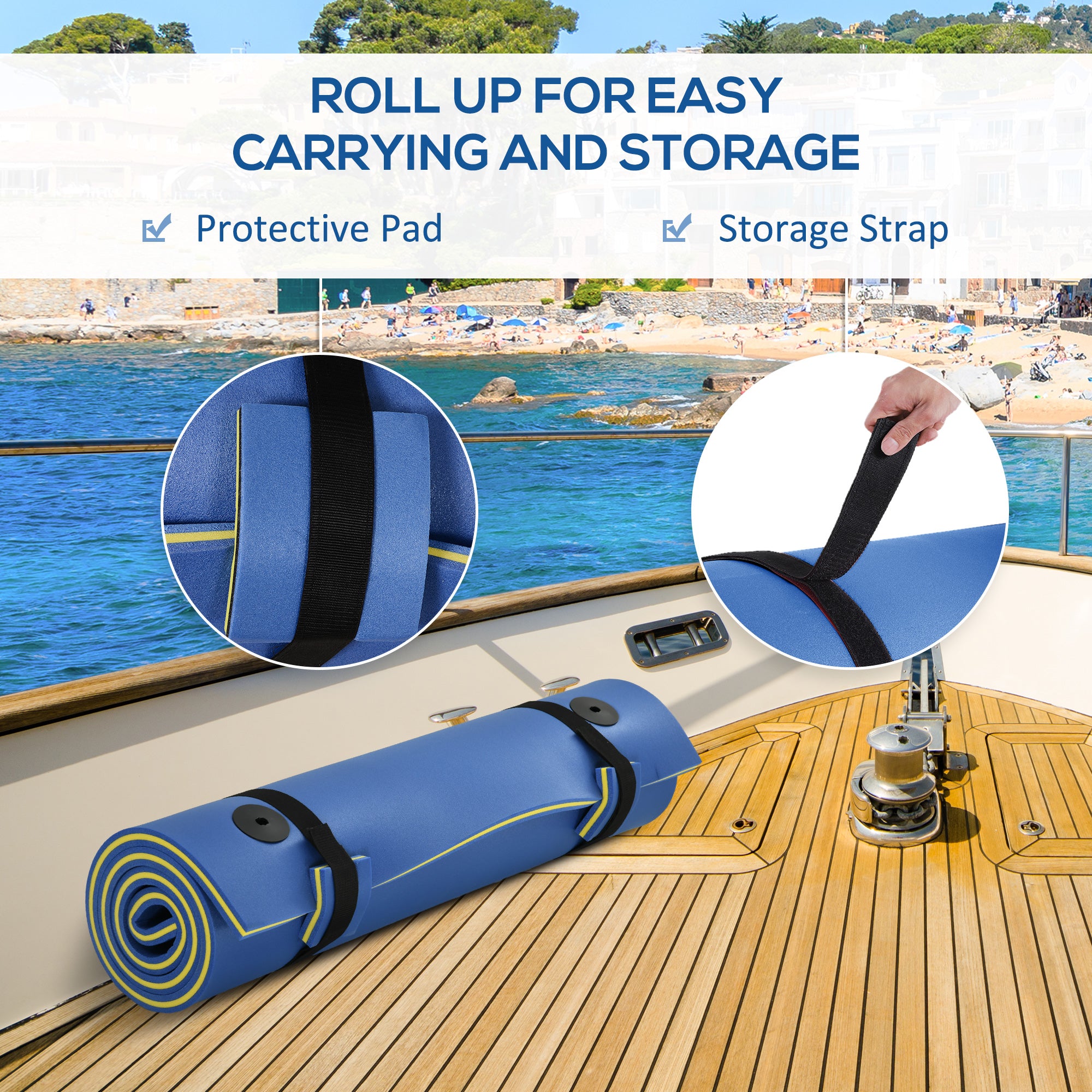 7.5x4ft Floating Mat Floating Lily Pad Water Carpet Float Aqua Mat Water Recreation and Relaxing in Pool Beach Lake Water Sports & Boating Supplies at Gallery Canada