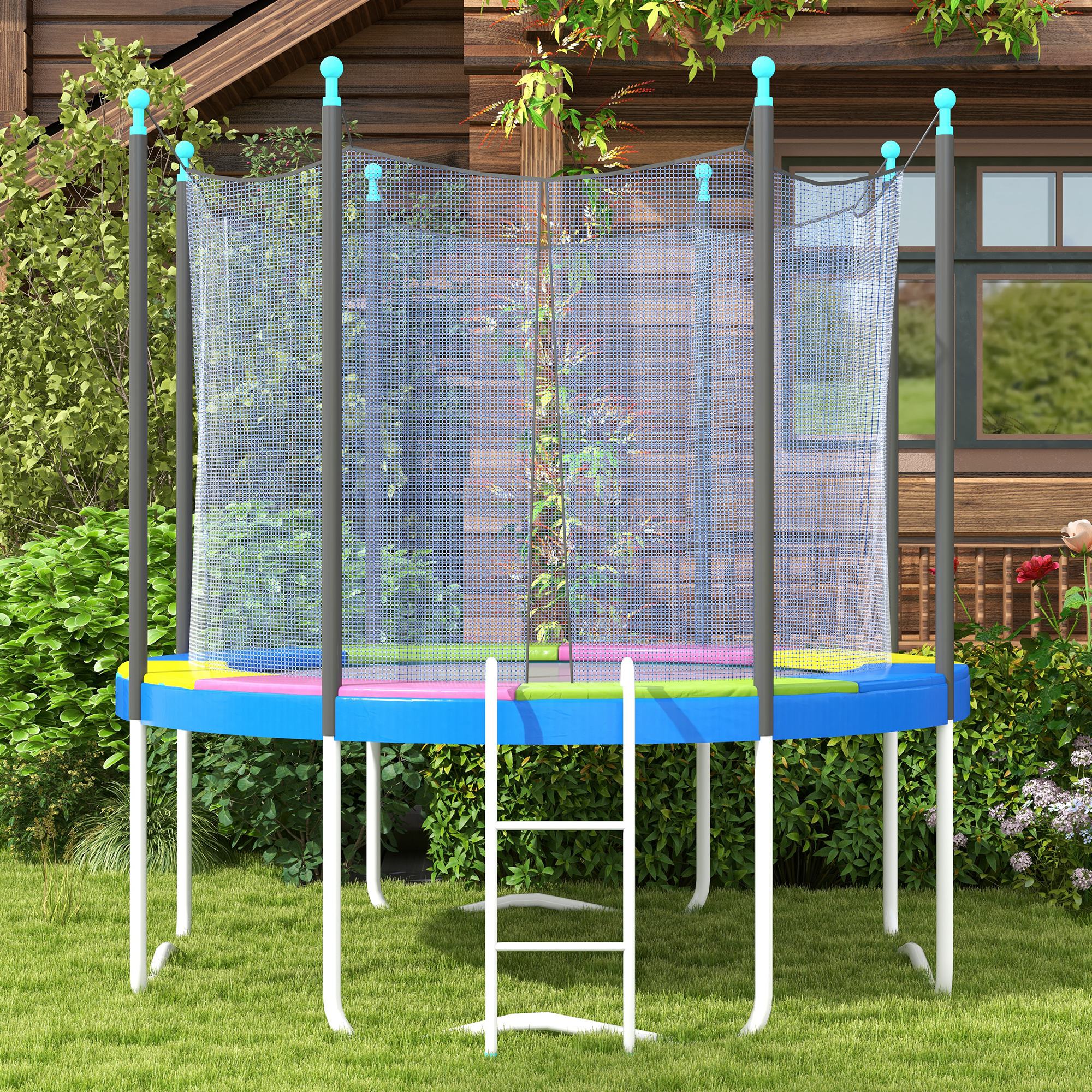 8FT Trampoline Spring Cover, Trampoline Pad Replacement, Waterproof and Tear-Resistant, All-Weather Trampoline Accessories, Multi-Colored Trampolines at Gallery Canada