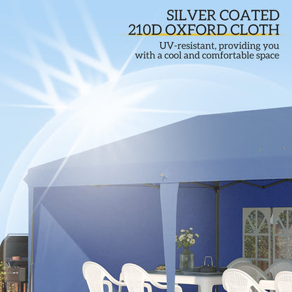 10' x 20' Outdoor Pop Up Canopy Tent Party Tent Instant Shelter W/ Carrying Bag, Blue Pop Up Canopies at Gallery Canada