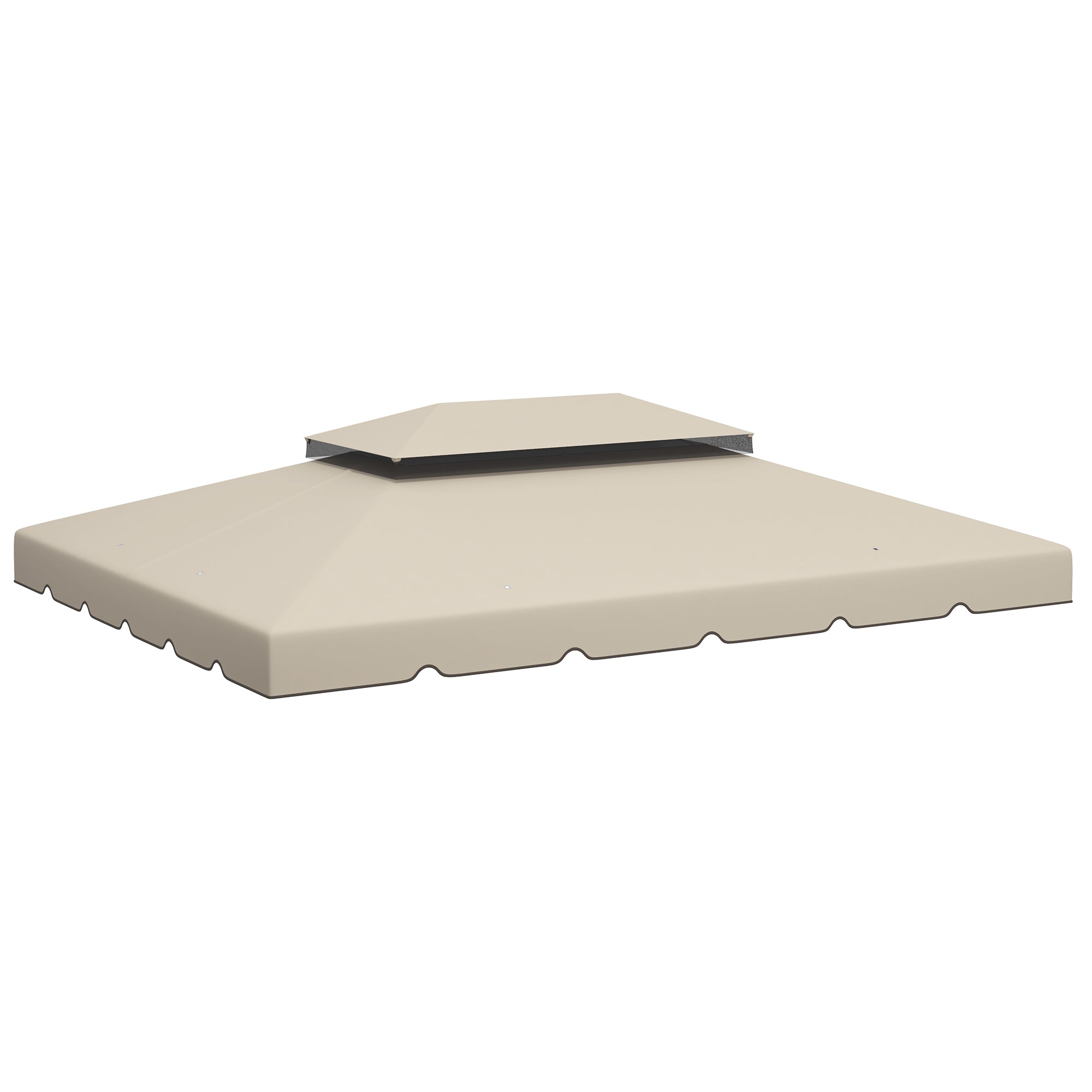 13.1' x 9.8' Gazebo Replacement Canopy, Gazebo Top Cover with Double Vented Roof for Garden Patio(TOP ONLY), Beige Gazebo Canopy Replacement Beige at Gallery Canada