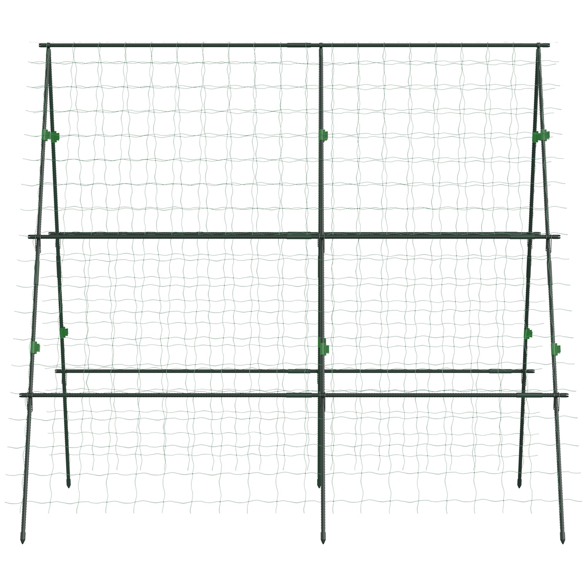 Metal Tomato Cage with Netting for Climbing Plants Vegetables, A Frame Tomato Plant Support Tomato Trellis for Vegetable Garden, Patio, Balcony, Green Plant Stands at Gallery Canada