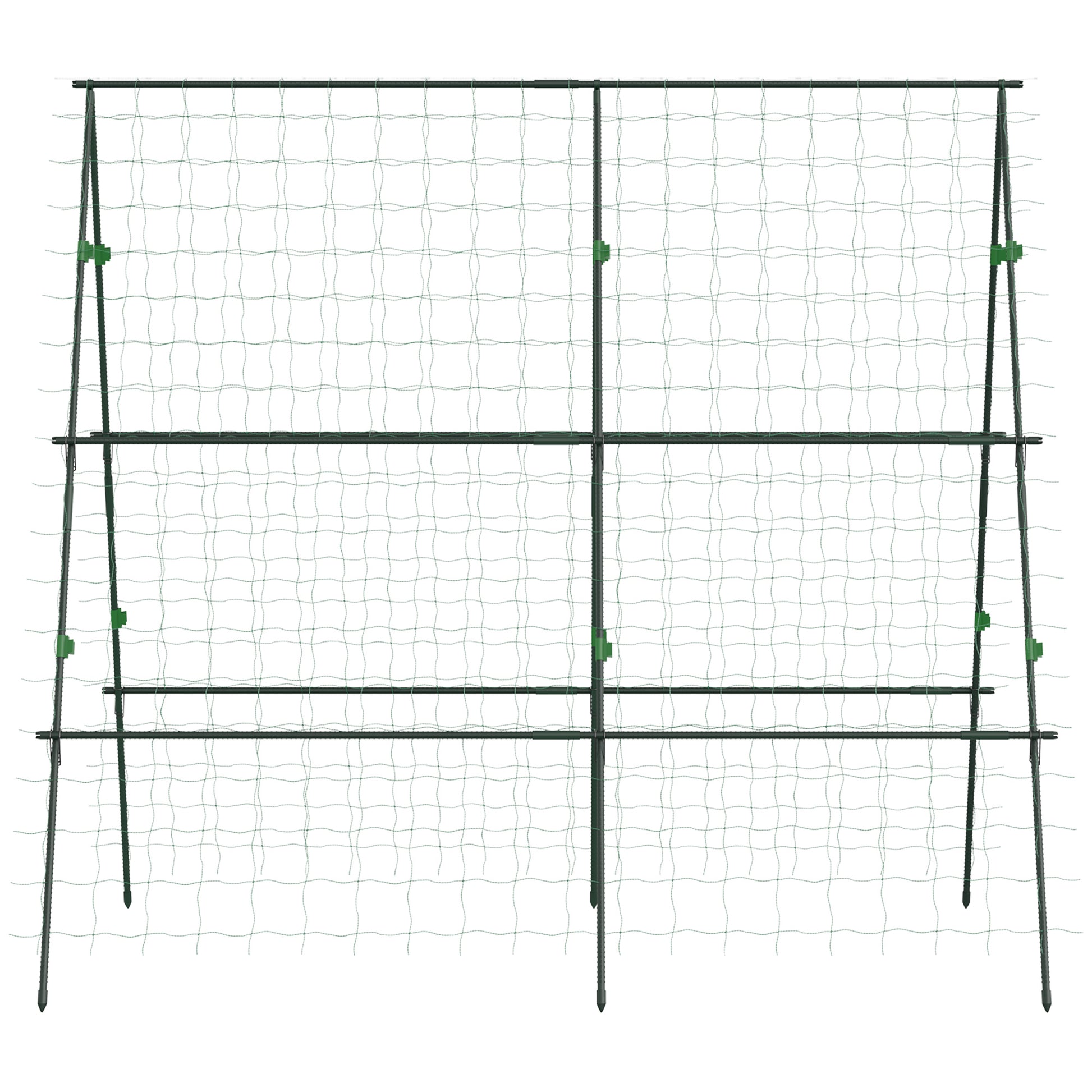 Metal Tomato Cage with Netting for Climbing Plants Vegetables, A Frame Tomato Plant Support Tomato Trellis for Vegetable Garden, Patio, Balcony, Green Plant Stands at Gallery Canada