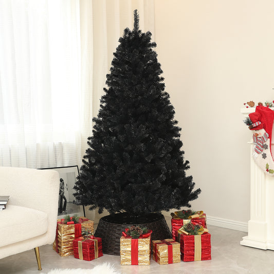 5ft Artificial Christmas Trees with Auto Open and Steel Base, Black Artificial Christmas Trees   at Gallery Canada