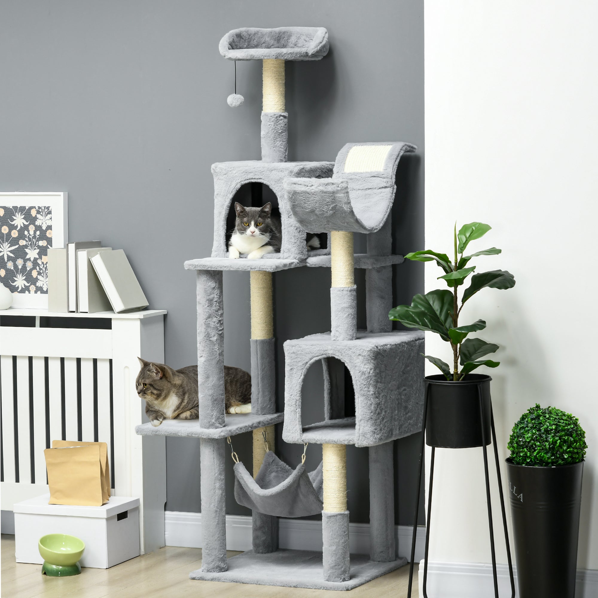 Tall Cat Tree for Indoor Cats, 70