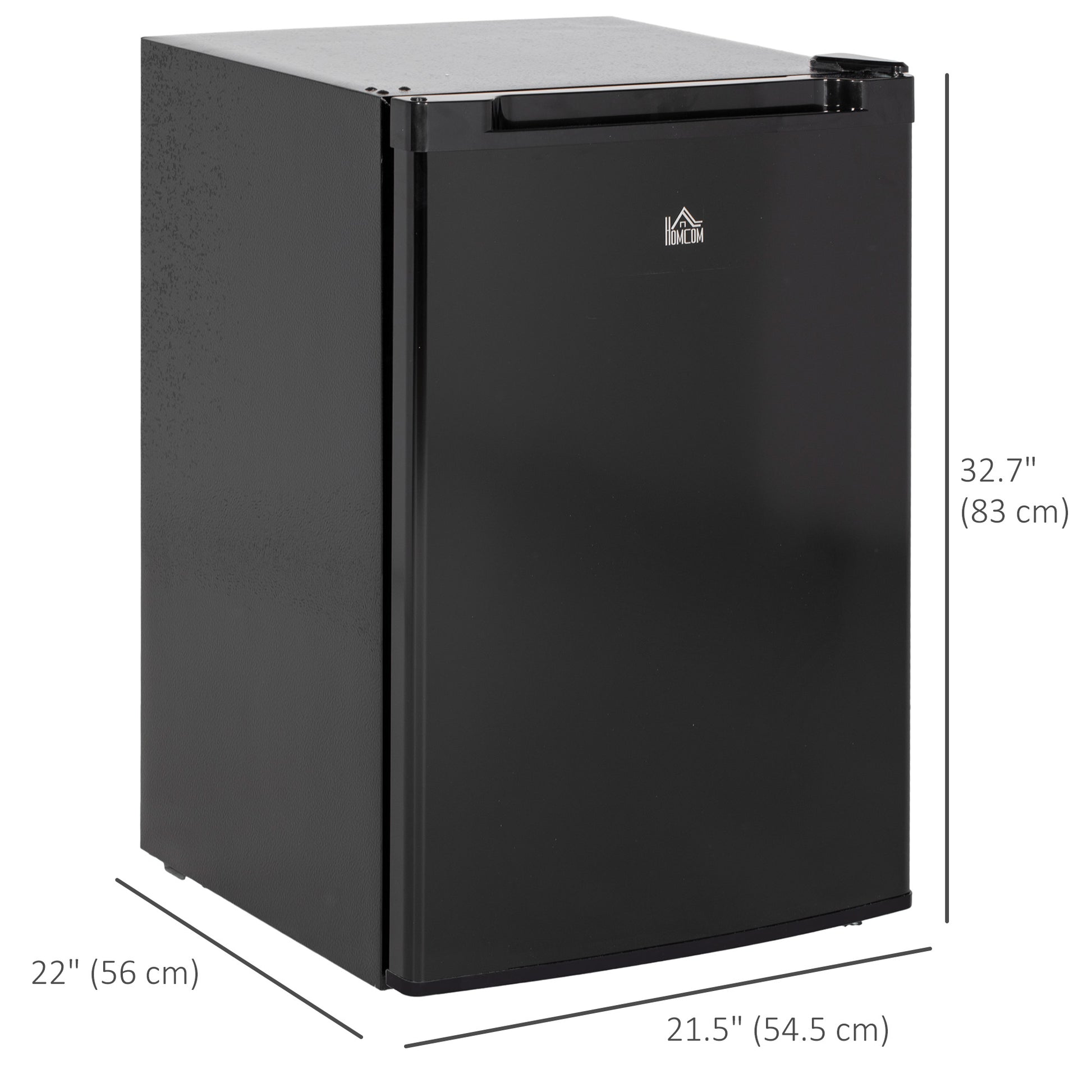 Upright Freezer, 3 Cu.Ft Mini Freezer with Reversible Single Door, Adjustable Thermostat for Home, Dorm, Black Small Kitchen Appliances at Gallery Canada