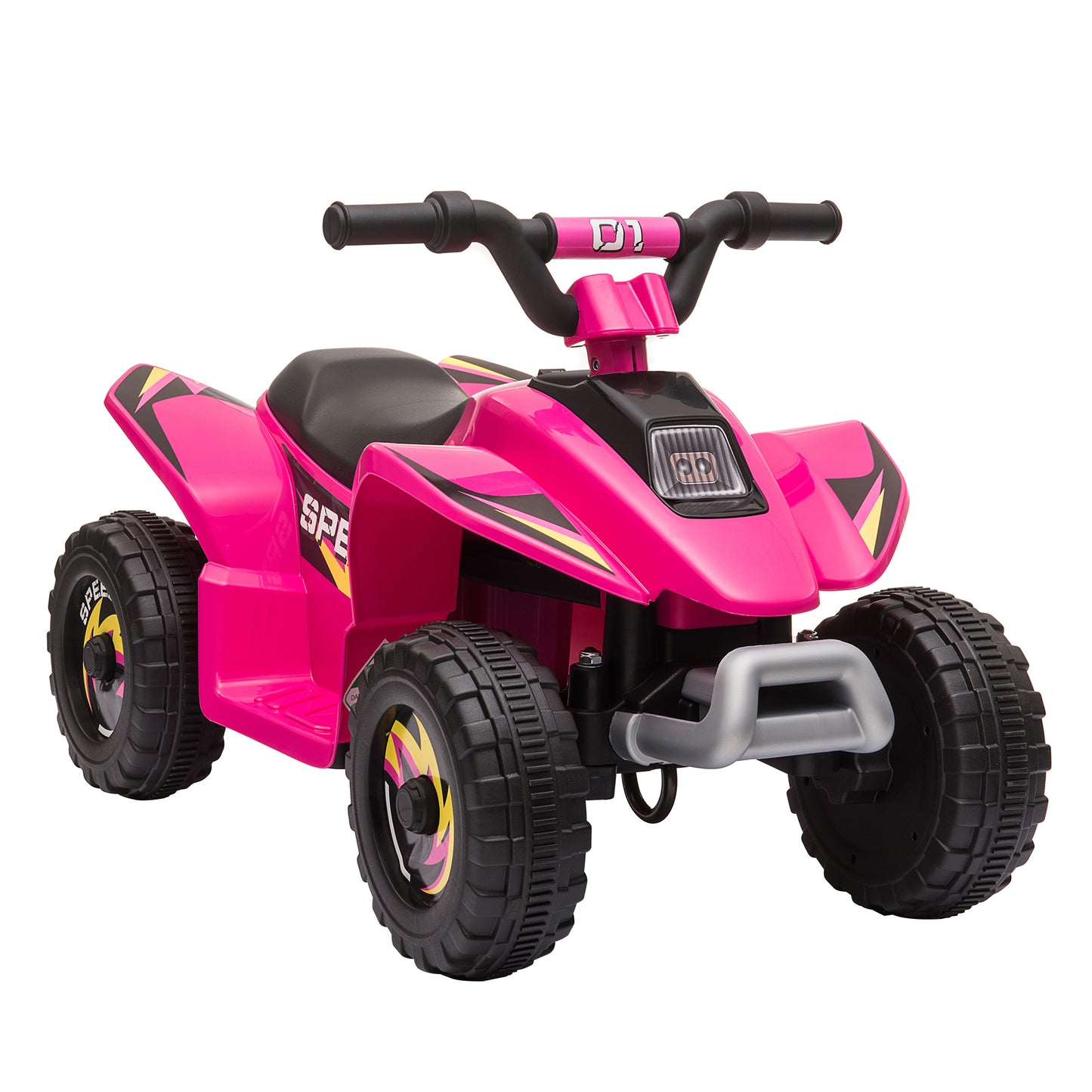 Kids Ride on ATV, 6V Battery Powered Quad Car with Forward, Reverse Switch, for Boys Girls 18-36 Months, Pink Electric Toy Cars   at Gallery Canada