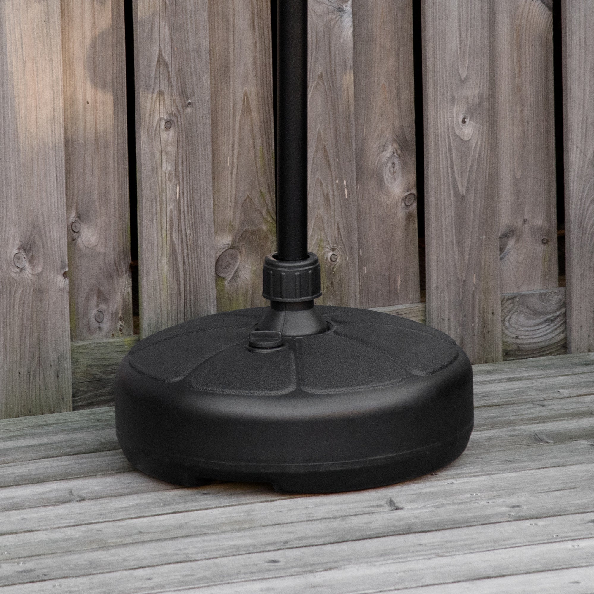 Patio Umbrella Base, Round Umbrella Stand, Water or Sand Filled, Garden Umbrella Holder for 1.26
