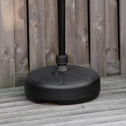 Patio Umbrella Base, Round Umbrella Stand, Water or Sand Filled, Garden Umbrella Holder for 1.26