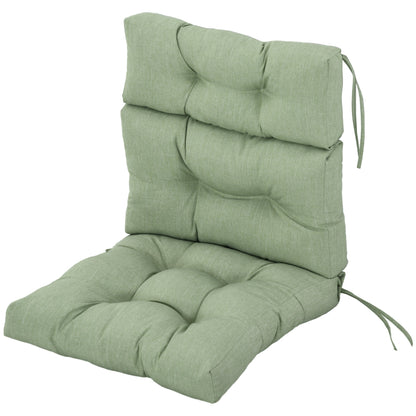 Outdoor Patio Chair Seat/Back Chair Cushion Replacement, Tufted Pillow with Thick Filling and String Ties, Light Green Patio Chair Cushions Light Green  at Gallery Canada