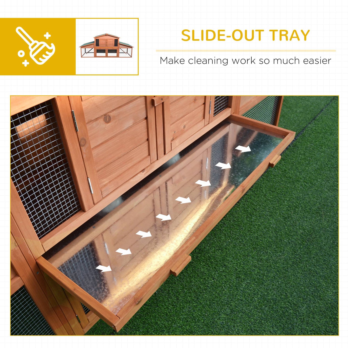 Deluxe Large Rabbit Hutch Small Animal House Portable Large Outdoor with Run Box Rabbit Hutch   at Gallery Canada