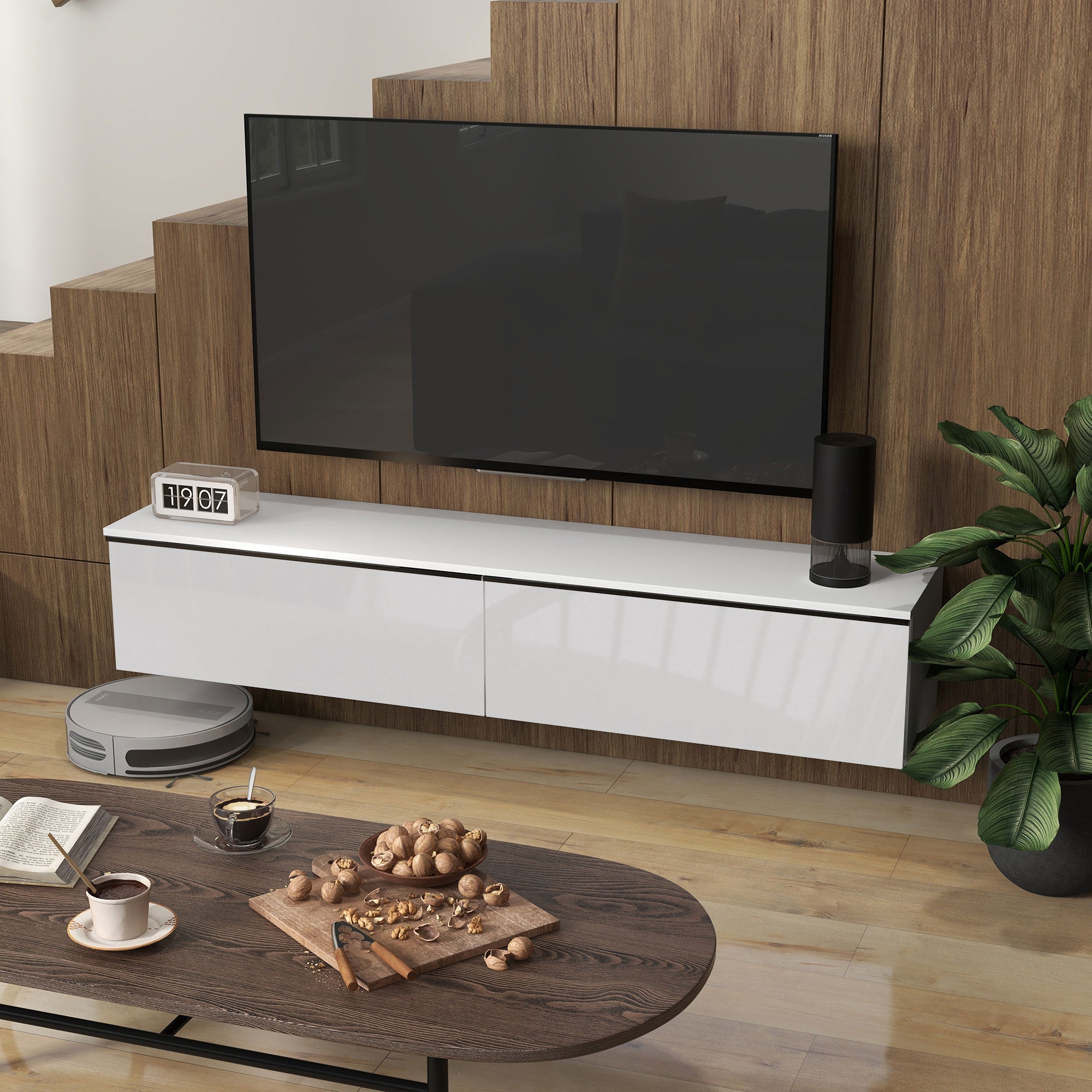 Wall Mounted TV Stand, Floating TV Cabinet for up to 70