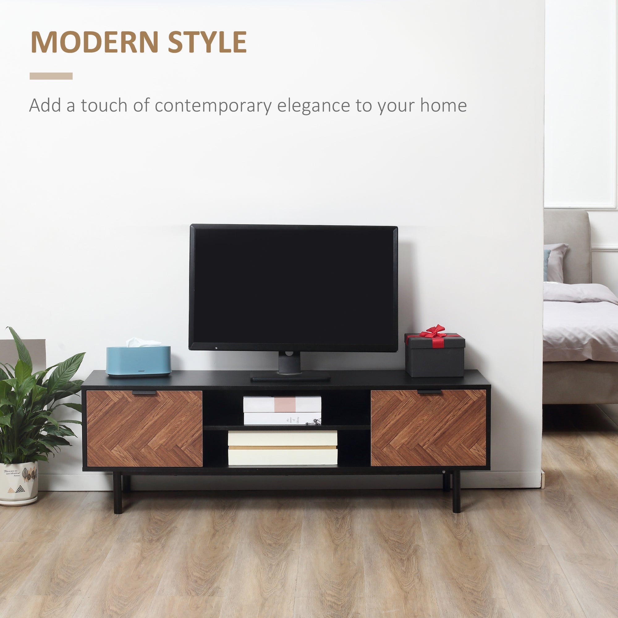 Modern TV Stand with Storage for TVs up to 60