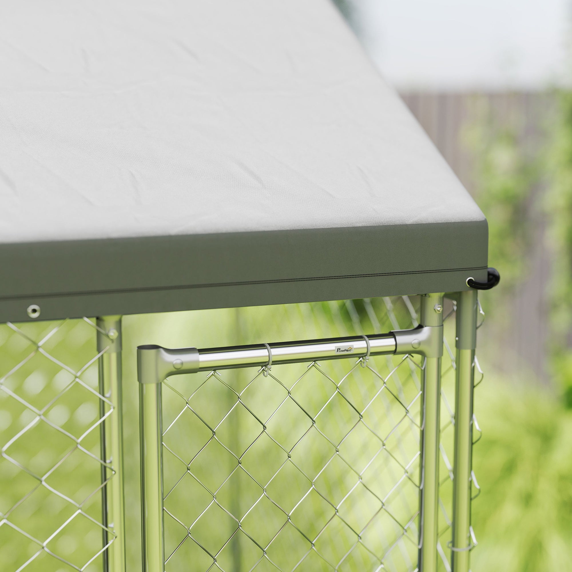 Outdoor Dog Kennel with Waterproof &; Anti-UV Cover, Quick-Connect Frame, Secure Lock for Small Medium Dogs Houses, Kennels & Pens at Gallery Canada