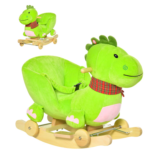 baby rocking horse Kids Interactive 2-in-1 Plush Ride-On Stroller Rocking Dinosaur With Nursery Song Rocking Horse 18+ months